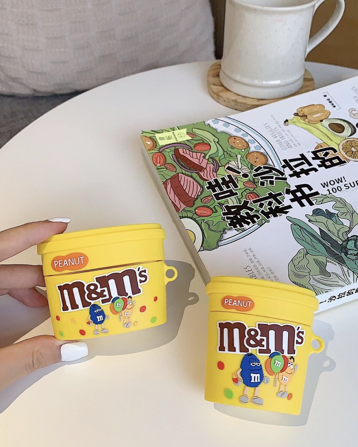 Airpods Case Micro Grocery Store Snacks and Drinks Packaging Case Protective Shockproof Covers with Keychain - Collection