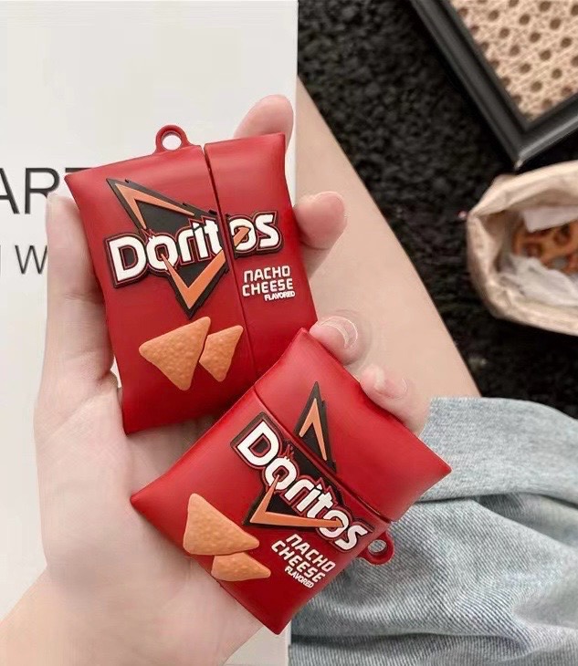 Airpods Case Micro Grocery Store Snacks and Drinks Packaging Case Protective Shockproof Covers with Keychain - Collection