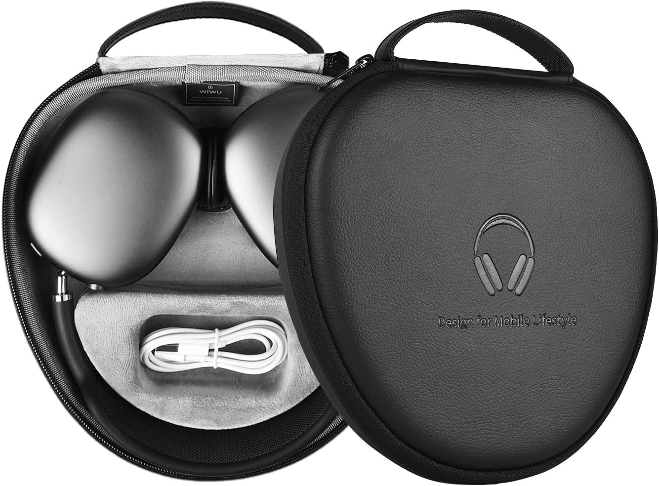Airpods Max Hard Case with Sleep Mode Airpod Max Cover Accessories, Portable Storage Bag - 4 Colors
