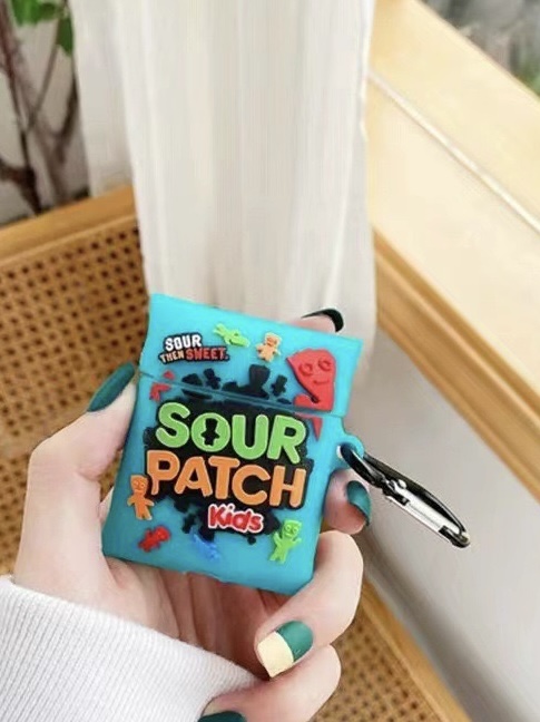 Airpods Case Micro Grocery Store Snacks and Drinks Packaging Case Protective Shockproof Covers with Keychain - Collection