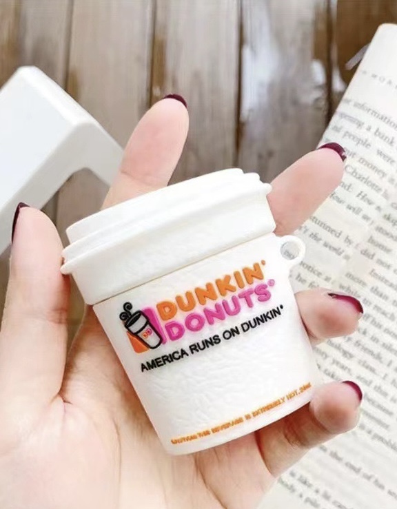 Airpods Case Micro Grocery Store Snacks and Drinks Packaging Case Protective Shockproof Covers with Keychain - Collection