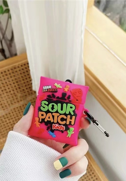 Airpods Case Micro Grocery Store Snacks and Drinks Packaging Case Protective Shockproof Covers with Keychain - Collection