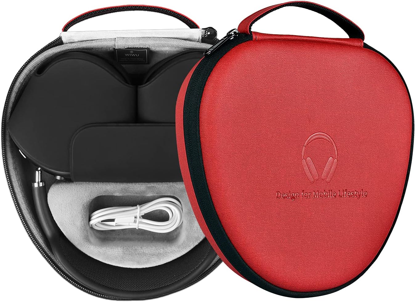 Airpods Max Hard Case with Sleep Mode Airpod Max Cover Accessories, Portable Storage Bag - 4 Colors