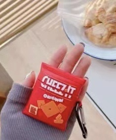 Airpods Case Micro Grocery Store Snacks and Drinks Packaging Case Protective Shockproof Covers with Keychain - Collection