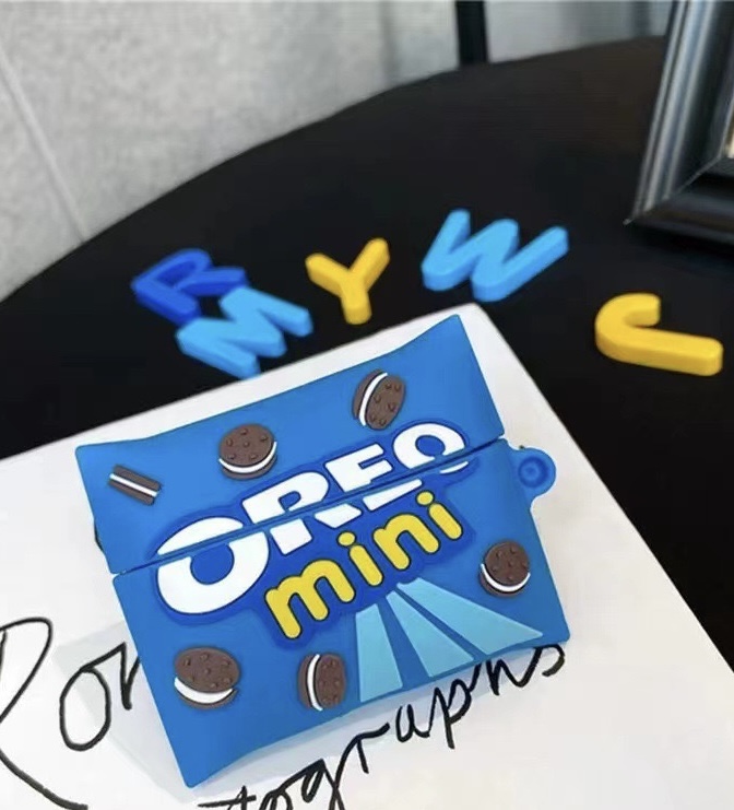 Airpods Case Micro Grocery Store Snacks and Drinks Packaging Case Protective Shockproof Covers with Keychain - Collection