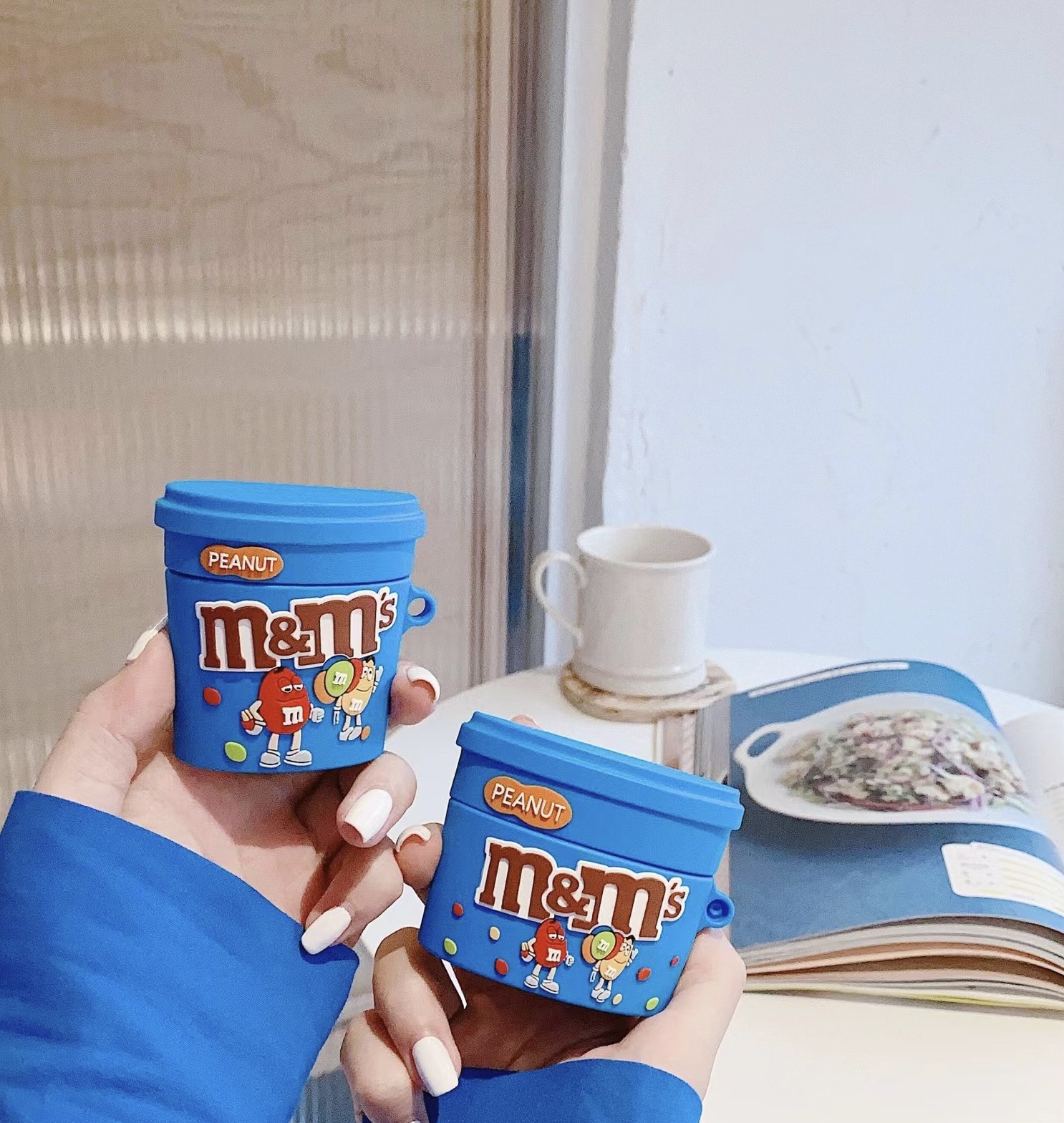 Airpods Case Micro Grocery Store Snacks and Drinks Packaging Case Protective Shockproof Covers with Keychain - Collection