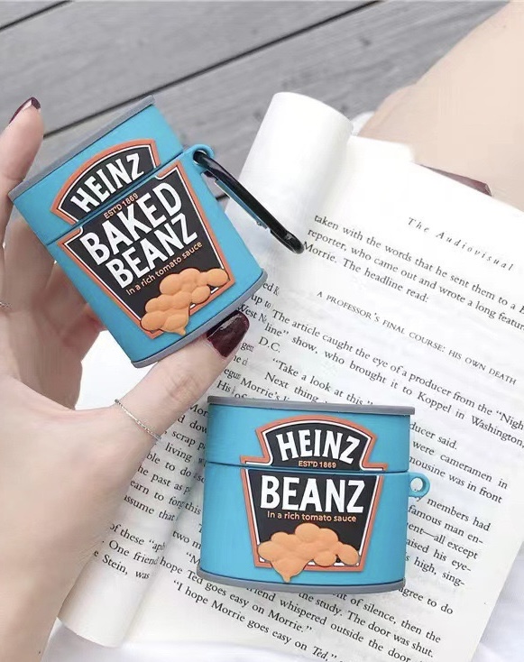 Airpods Case Micro Grocery Store Snacks and Drinks Packaging Case Protective Shockproof Covers with Keychain - Collection