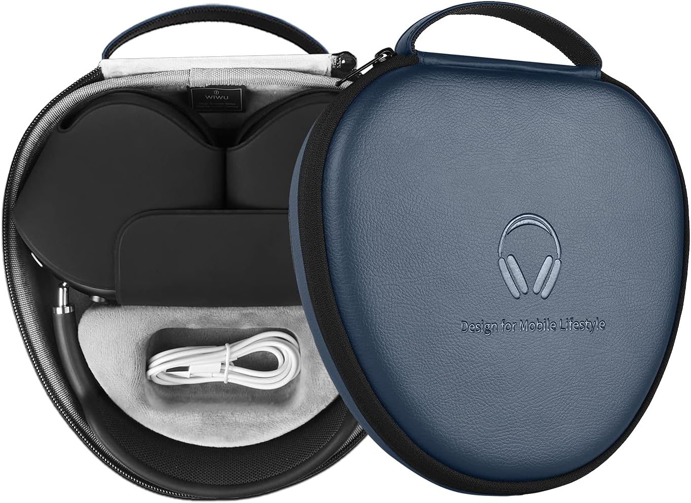 Airpods Max Hard Case with Sleep Mode Airpod Max Cover Accessories, Portable Storage Bag - 4 Colors