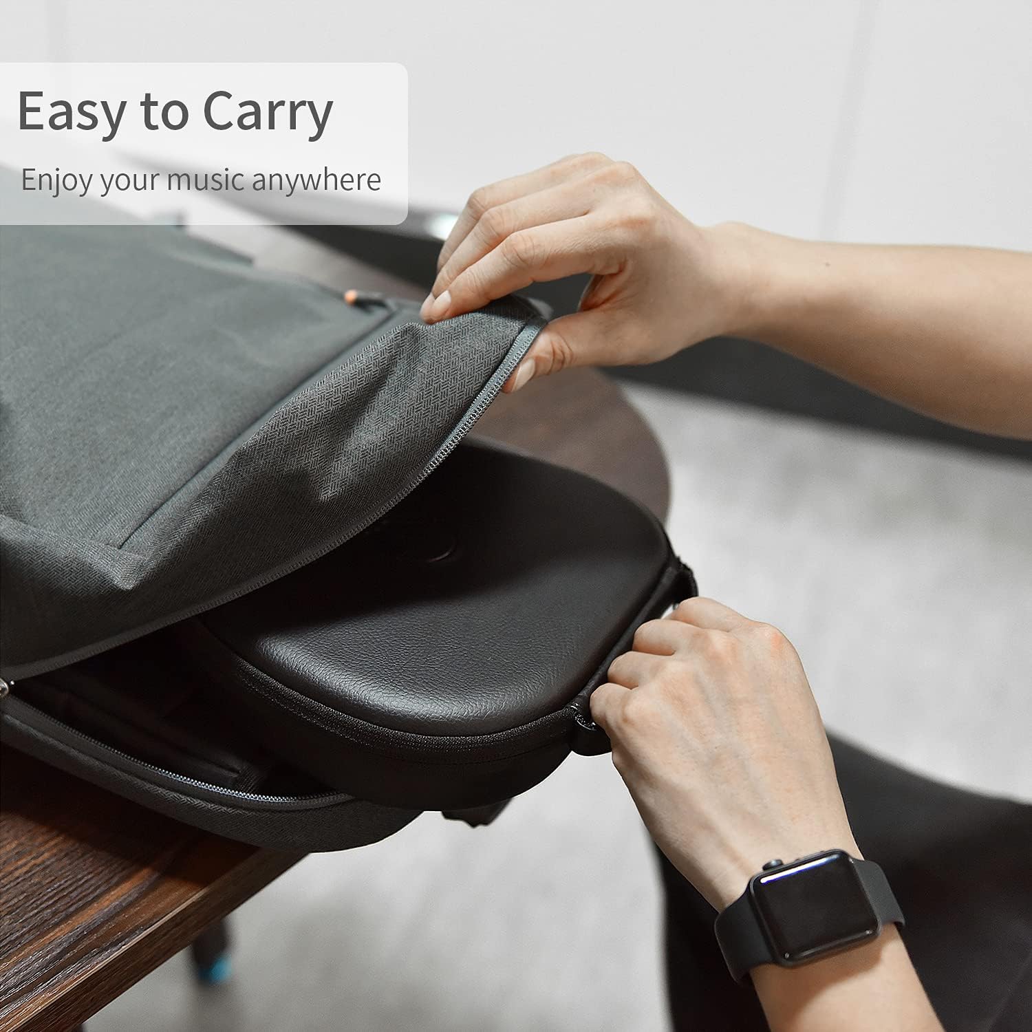 Airpods Max Hard Case with Sleep Mode Airpod Max Cover Accessories, Portable Storage Bag - 4 Colors