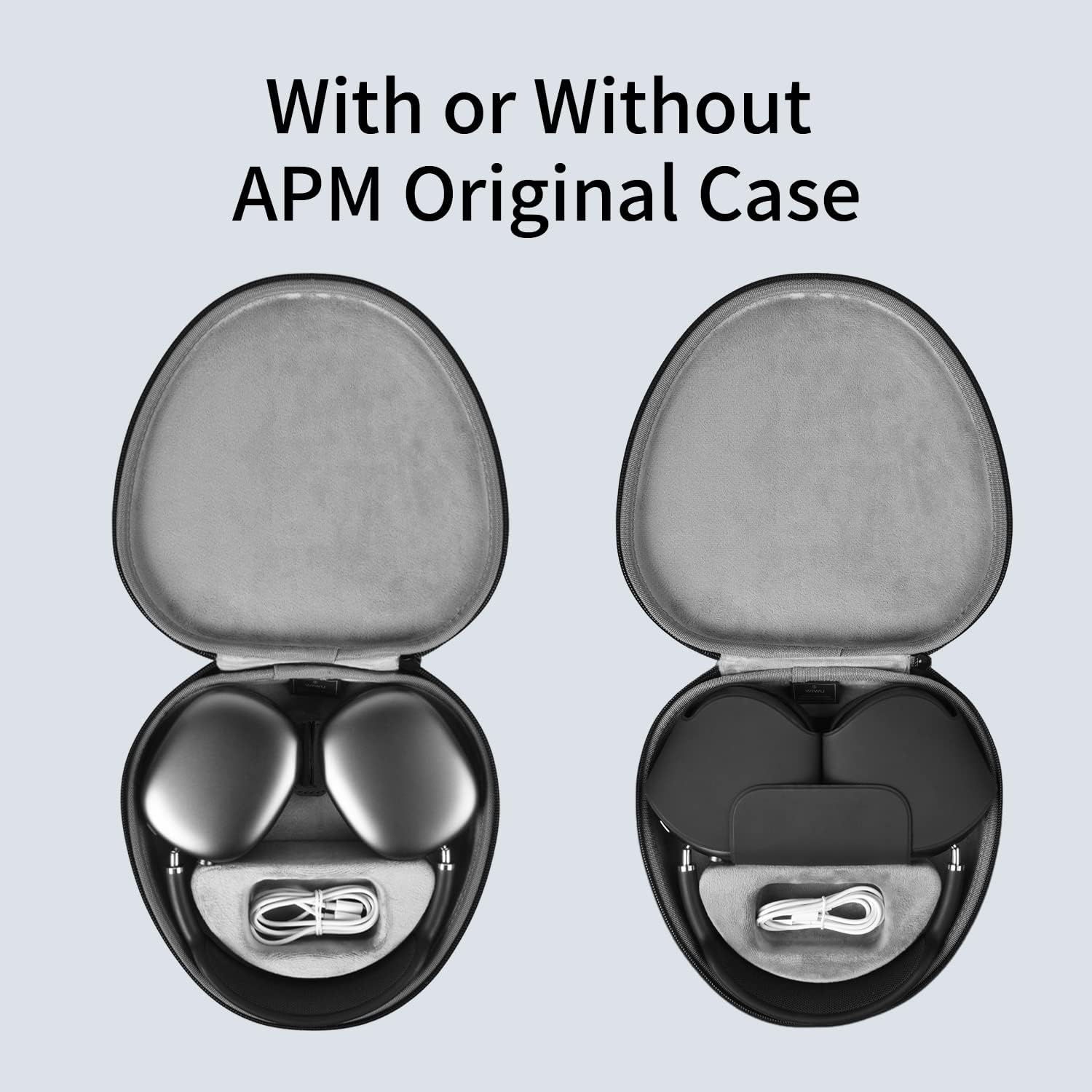 Airpods Max Hard Case with Sleep Mode Airpod Max Cover Accessories, Portable Storage Bag - 4 Colors