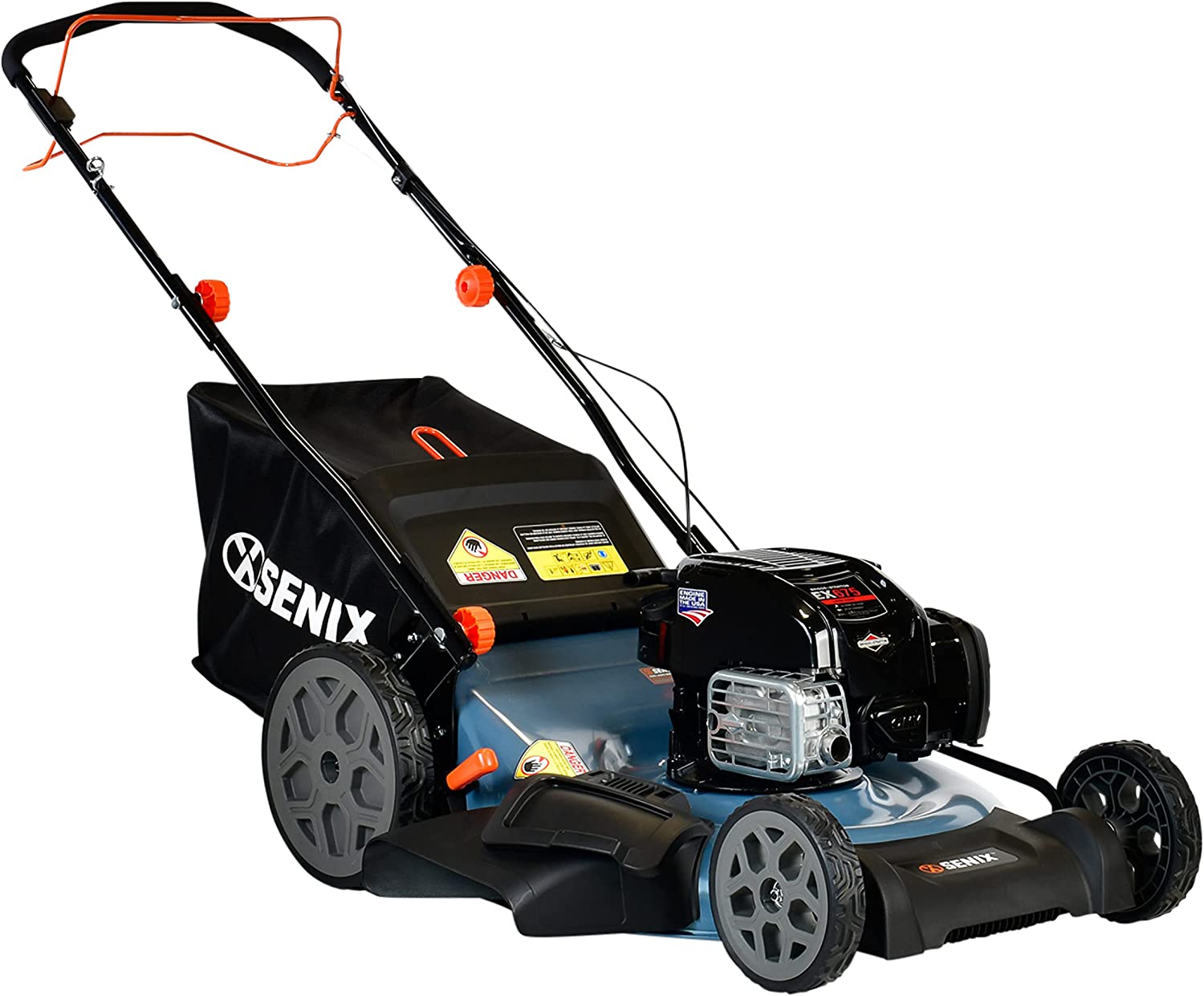 SENIX SelfPropelled Gas Lawn Mower, 22Inch, 163 cc 4Cycle Engine, 3