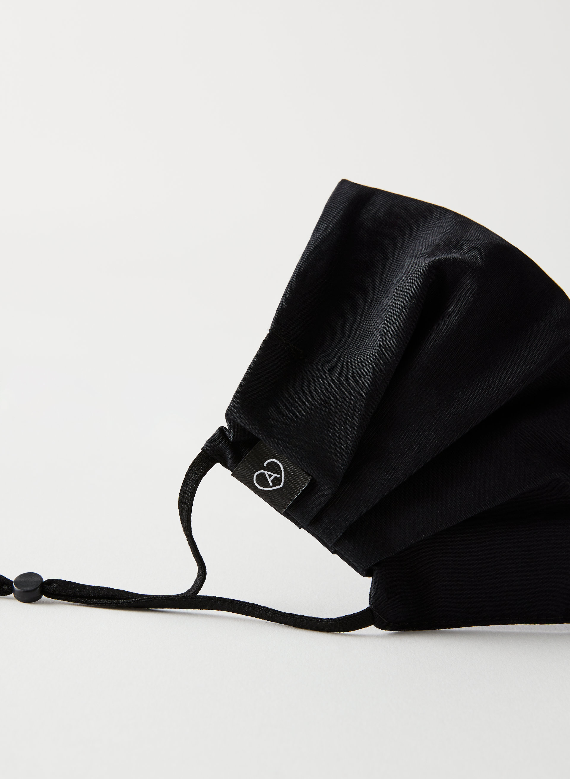 Pleated Cotton Face Mask - Petite