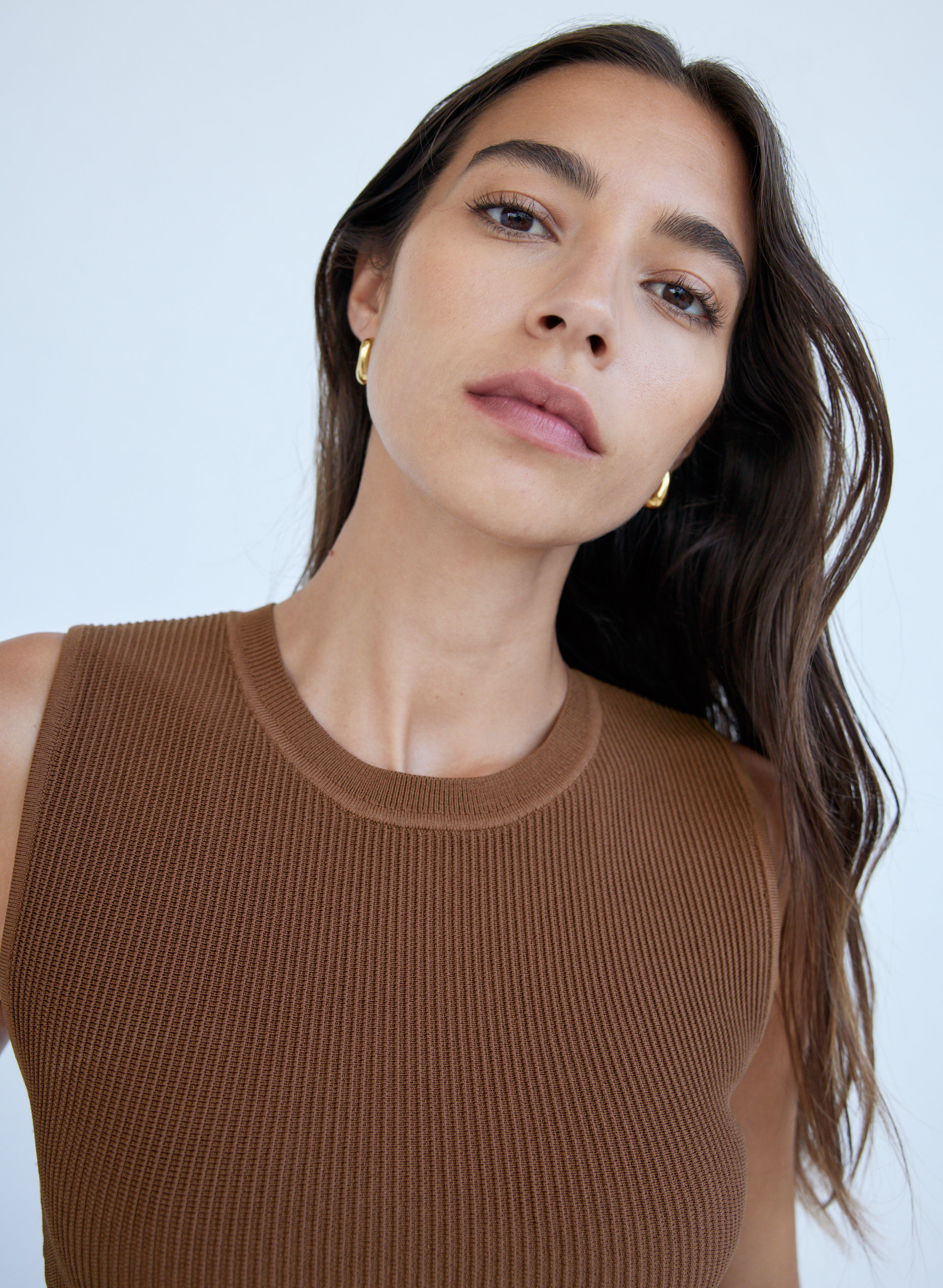 Pia Sculpt Knit Cropped Tank