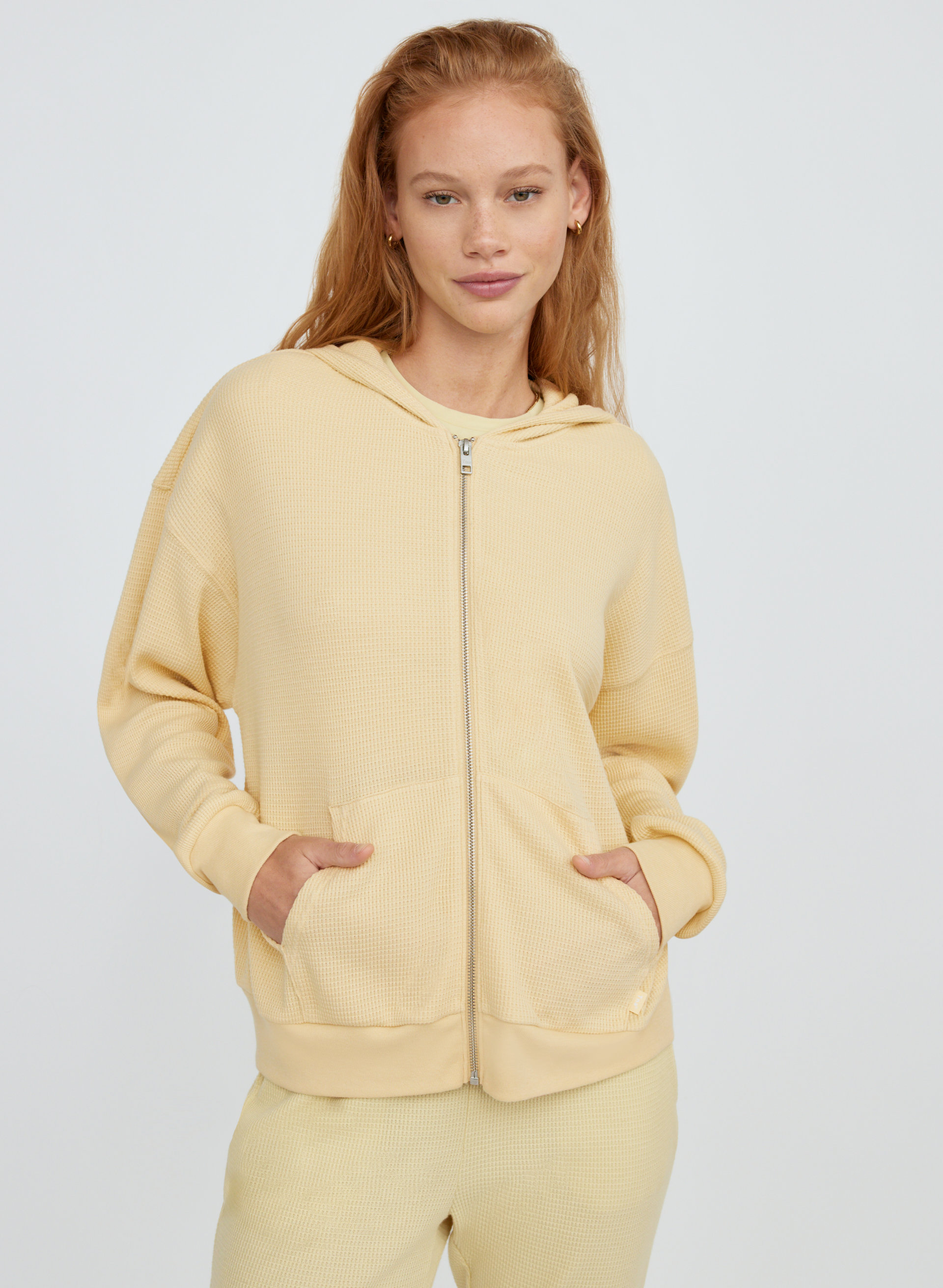 Claris Waffle Zip Hoodie