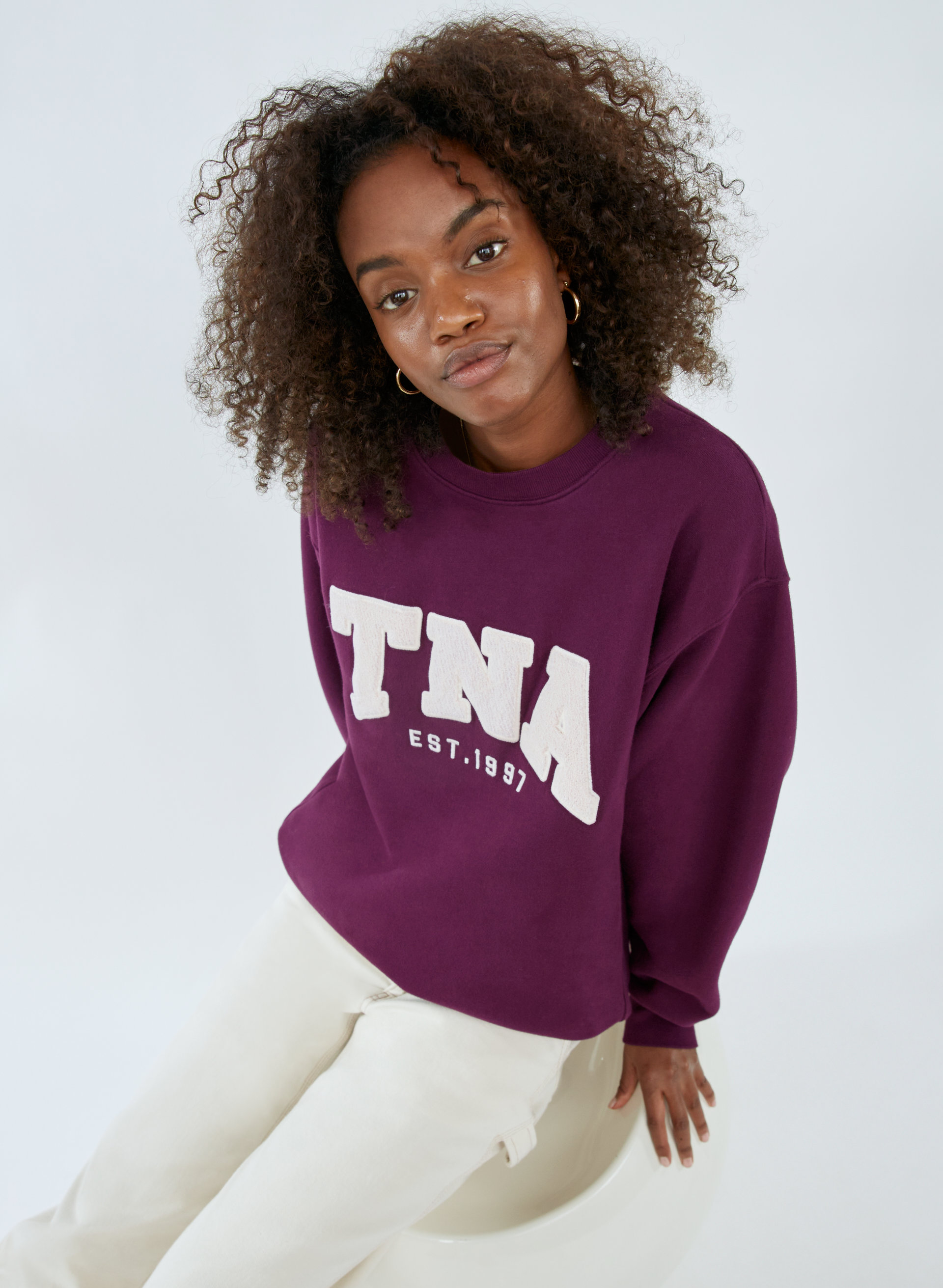 New Cozy Fleece Boyfriend Crew Sweatshirt