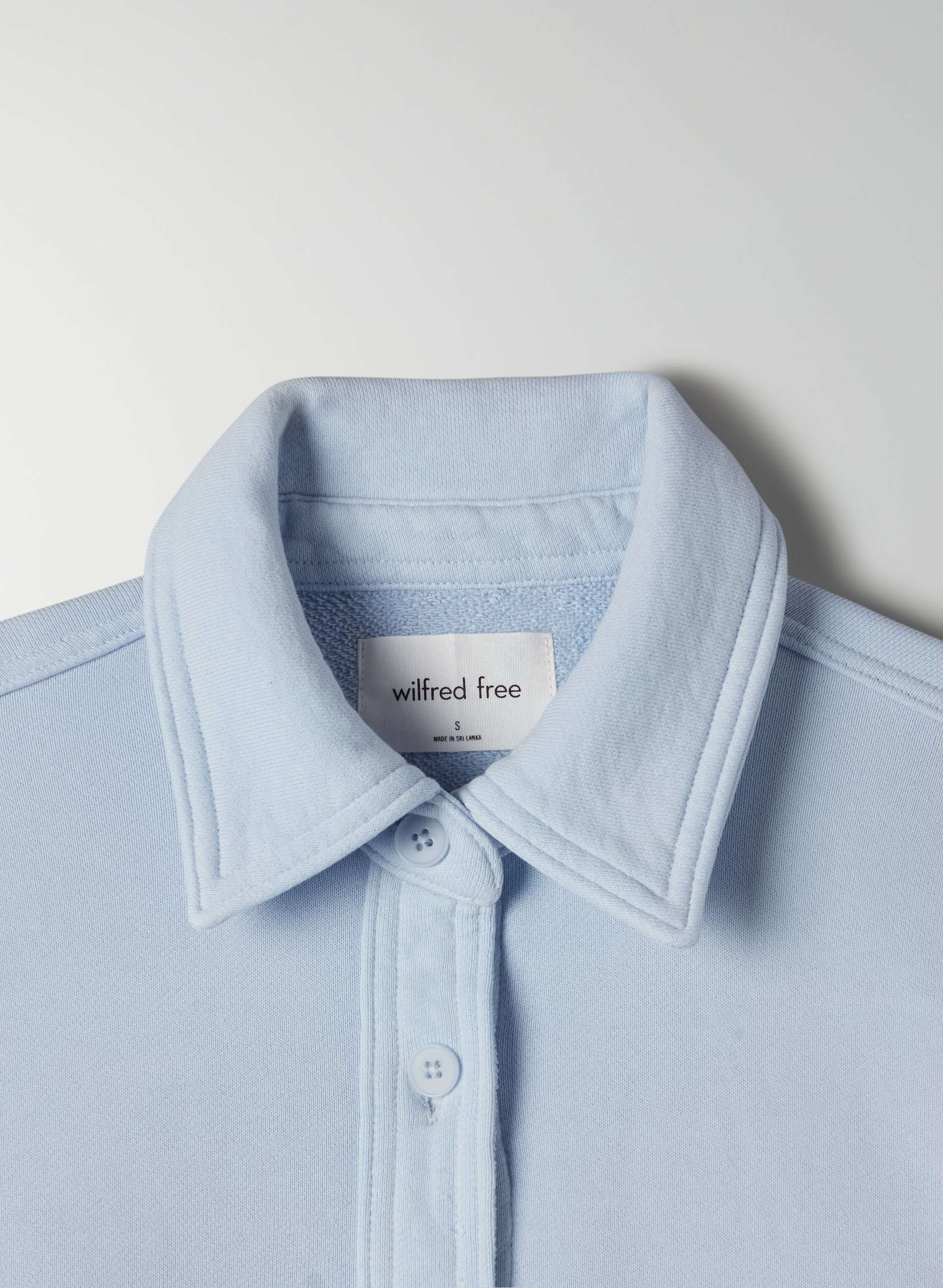 Free Terry Fleece Shirt Jacket