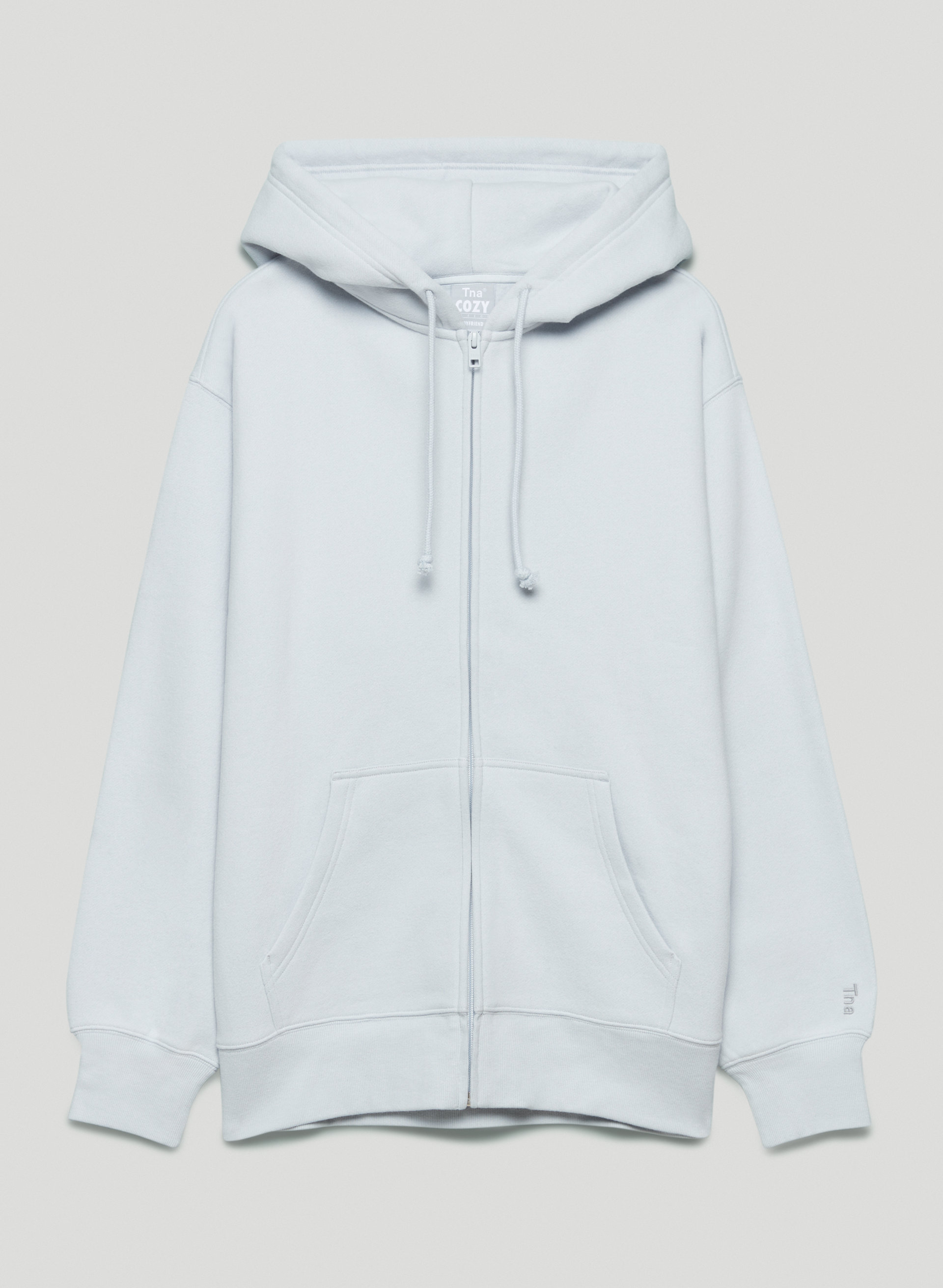 Cozy Fleece Boyfriend Zip Hoodie