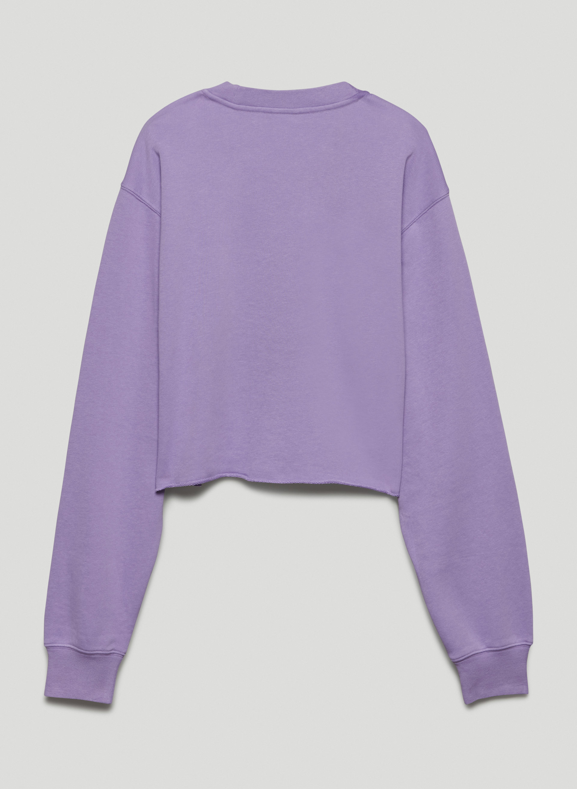 Airy Fleece Boyfriend Cropped Sweatshirt