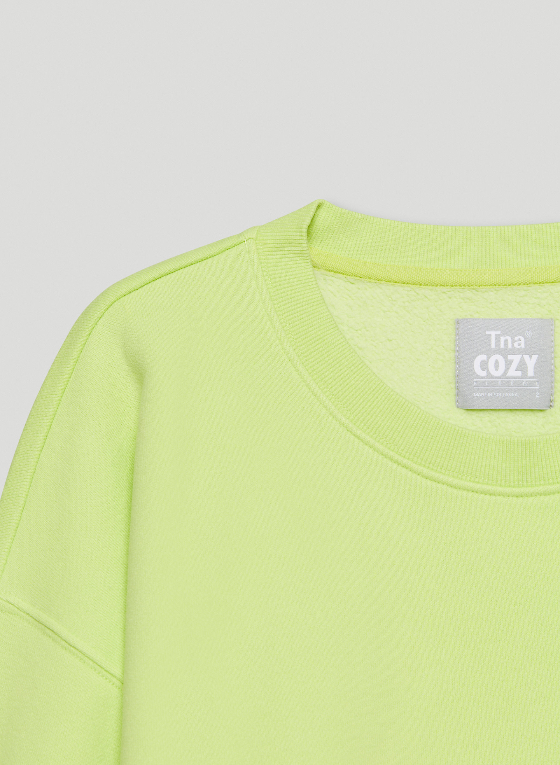 Cozy Fleece Boyfriend Cropped Sweatshirt