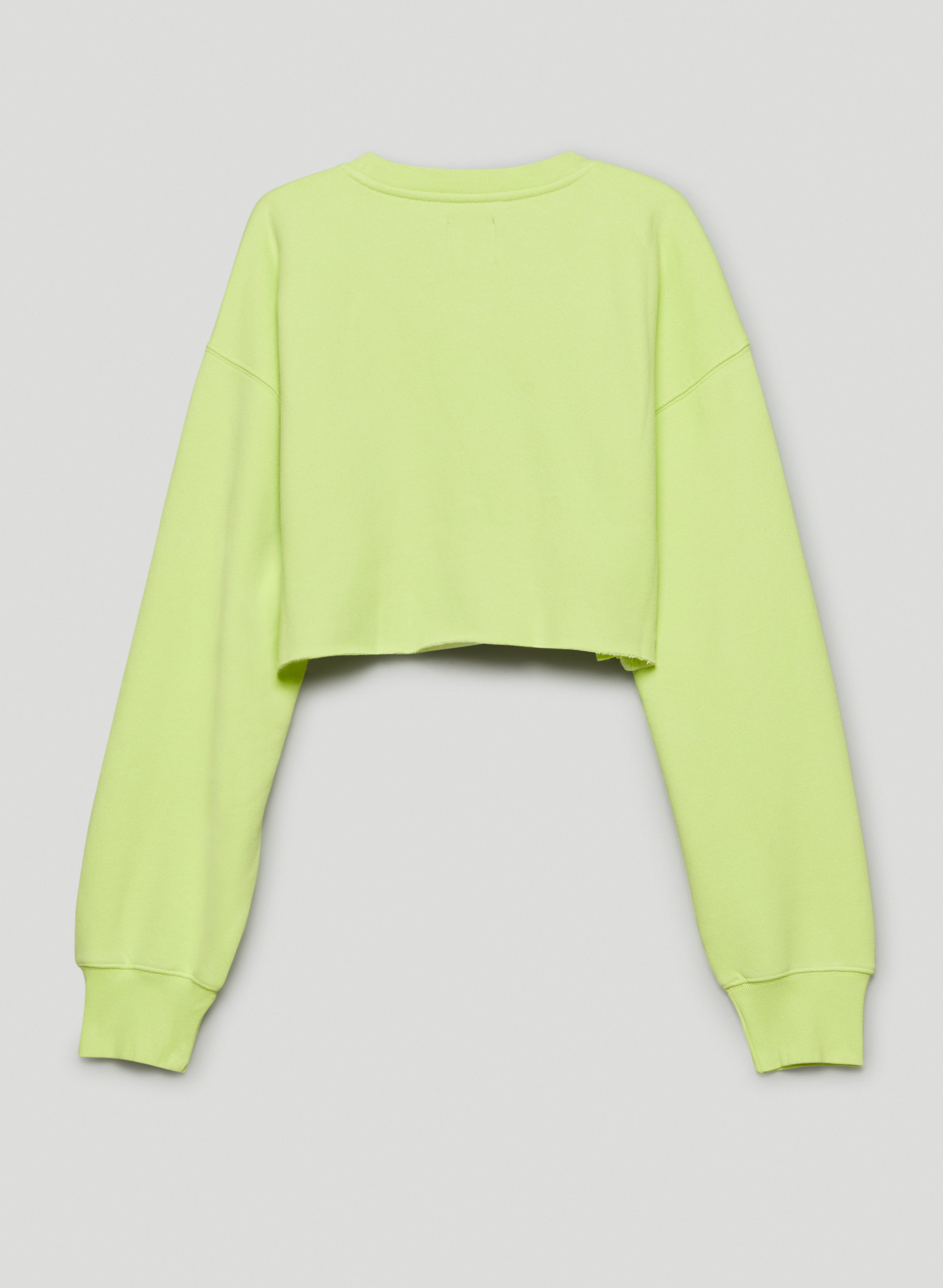 Cozy Fleece Boyfriend Cropped Sweatshirt