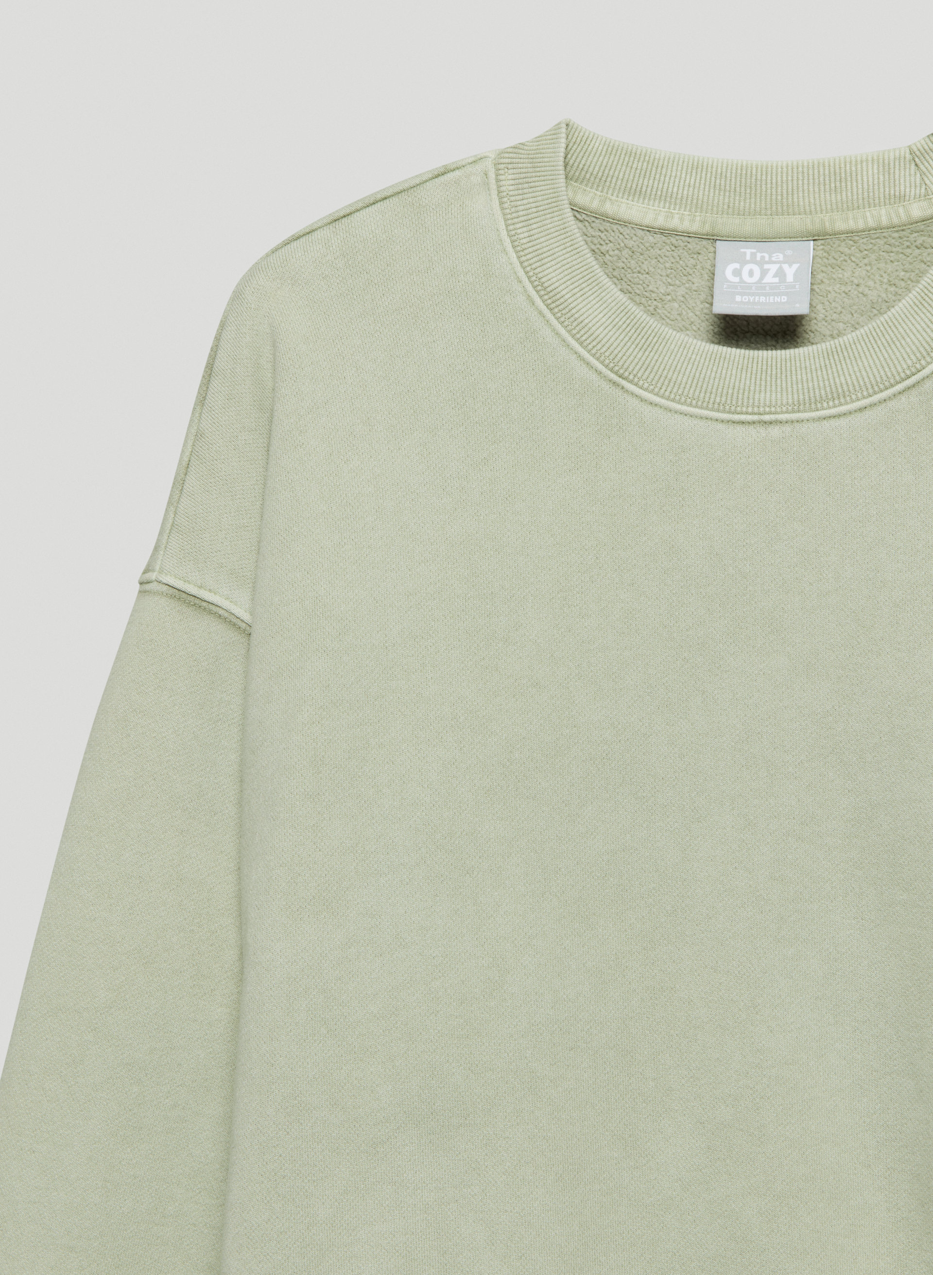 New Cozy Fleece Boyfriend Crew Sweatshirt