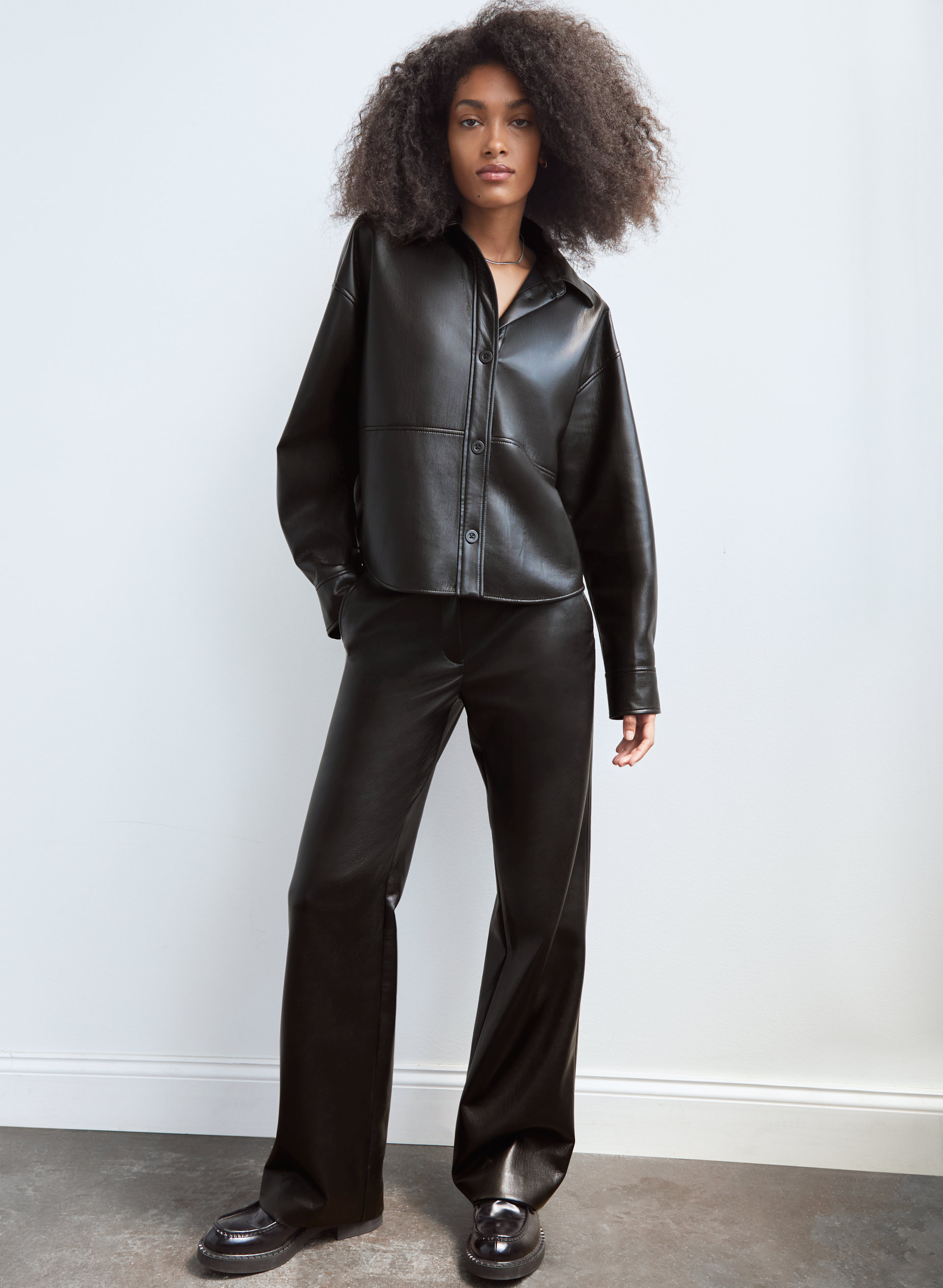 Pelli Cropped Shirt Jacket