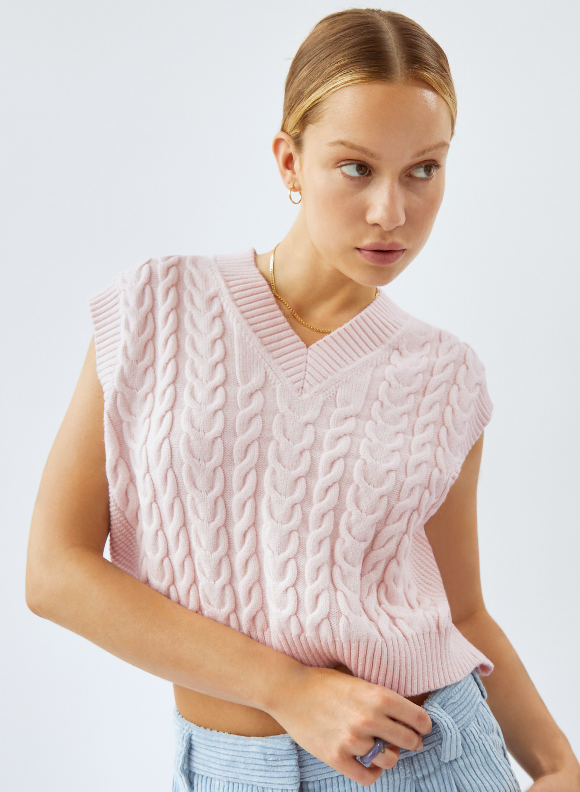 Winston Cropped Sweater Vest