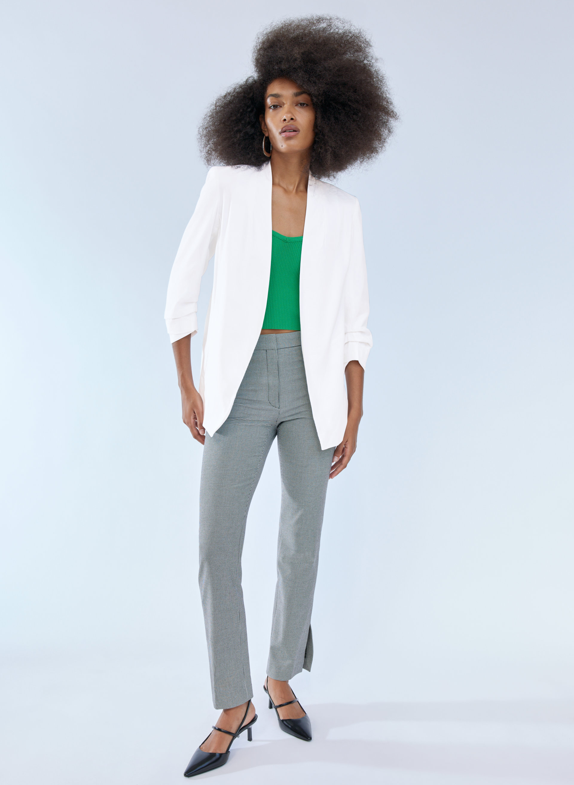Power Linen Blazer