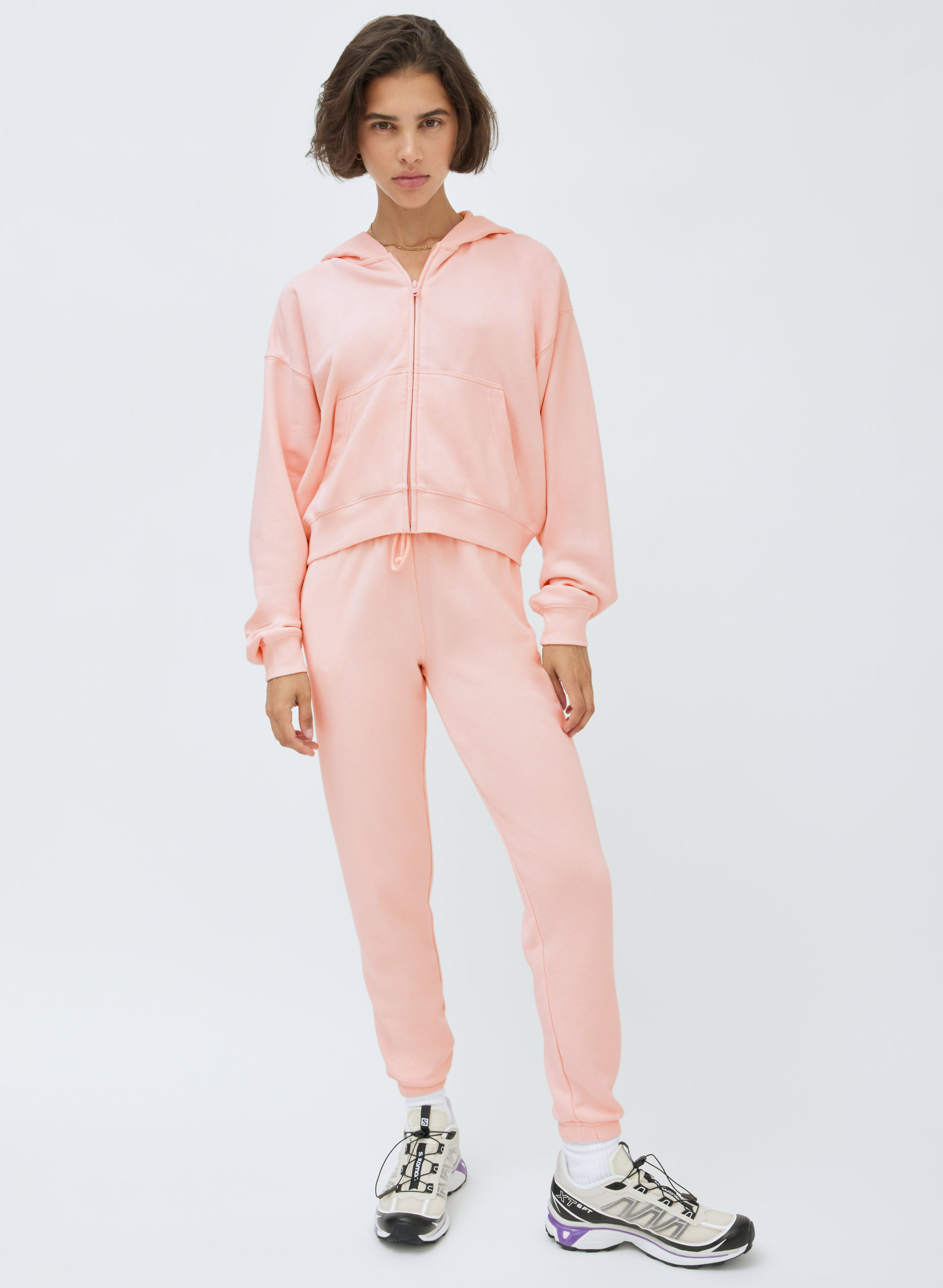 Airy Fleece Boyfriend Boxy Zip-Up Hoodie