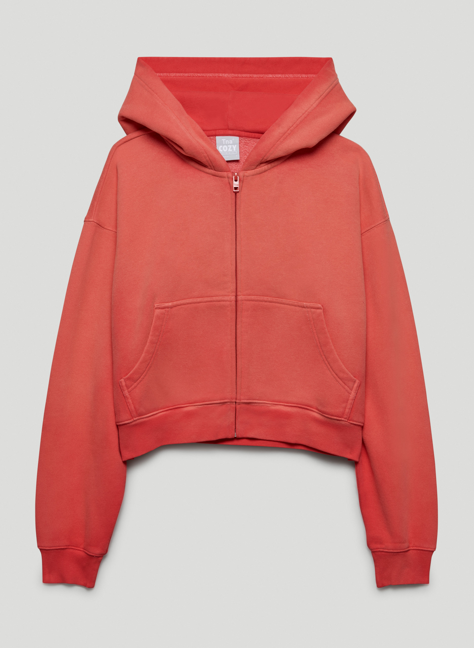 Cozy Fleece Boyfriend Boxy Zip-Up Hoodie