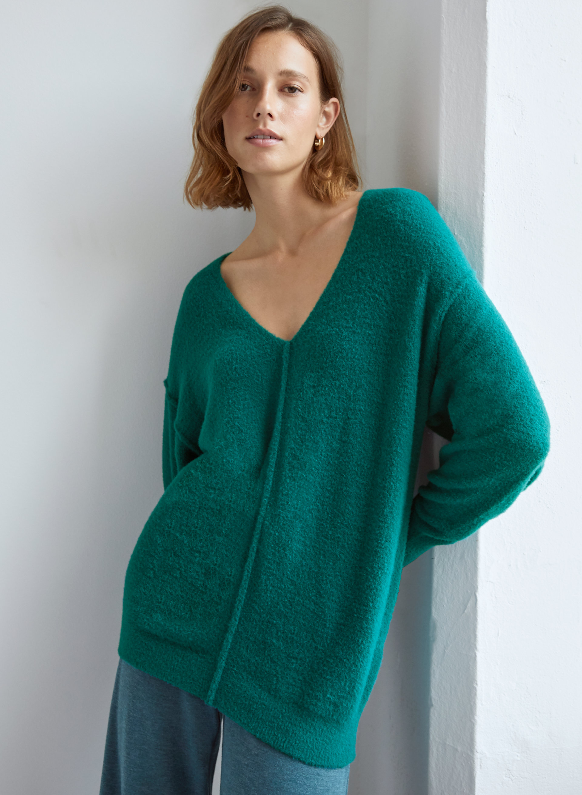 Hush Knit V-Neck Sweater
