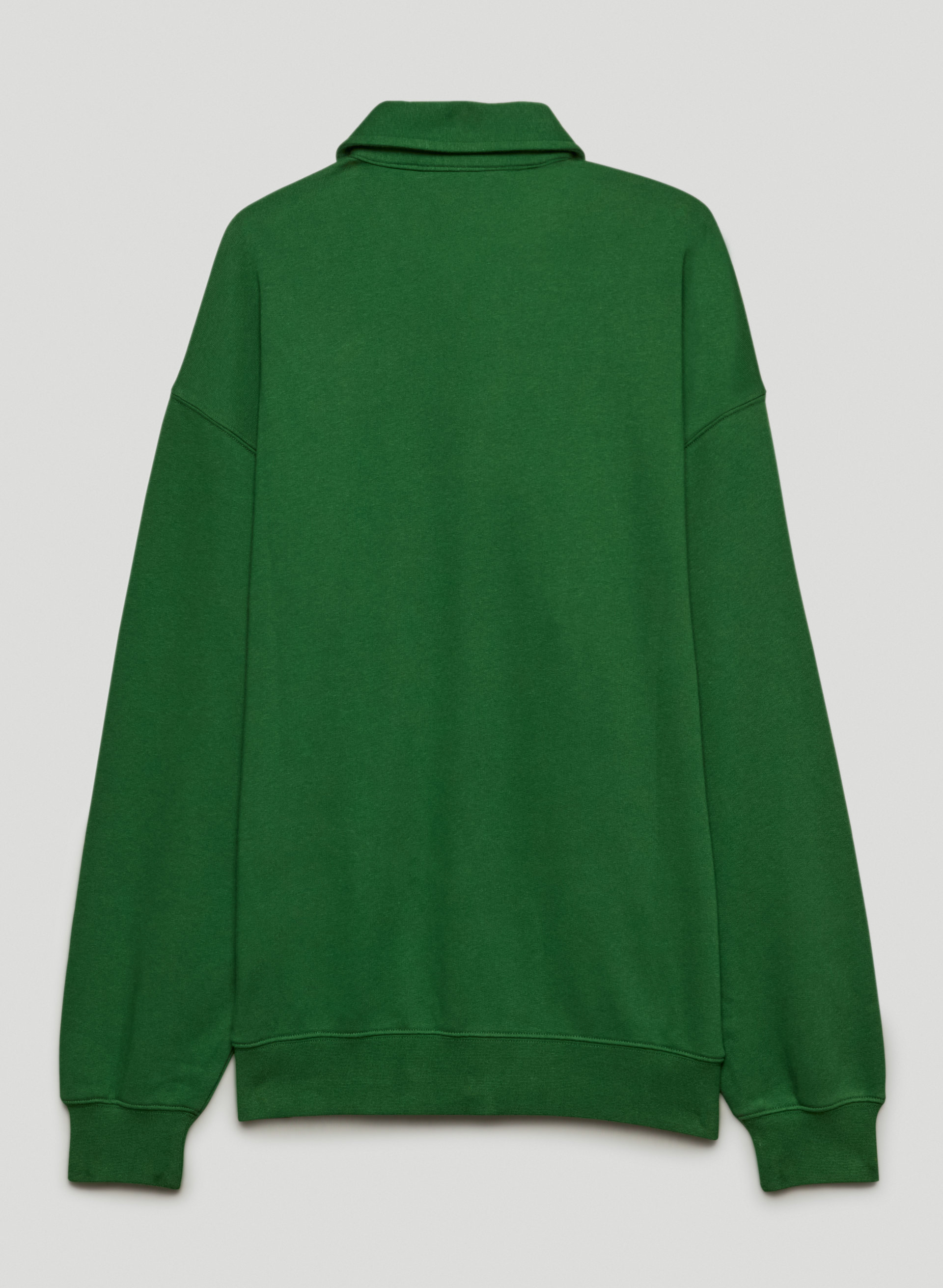 New Airy Fleece Boyfriend Polo Sweatshirt