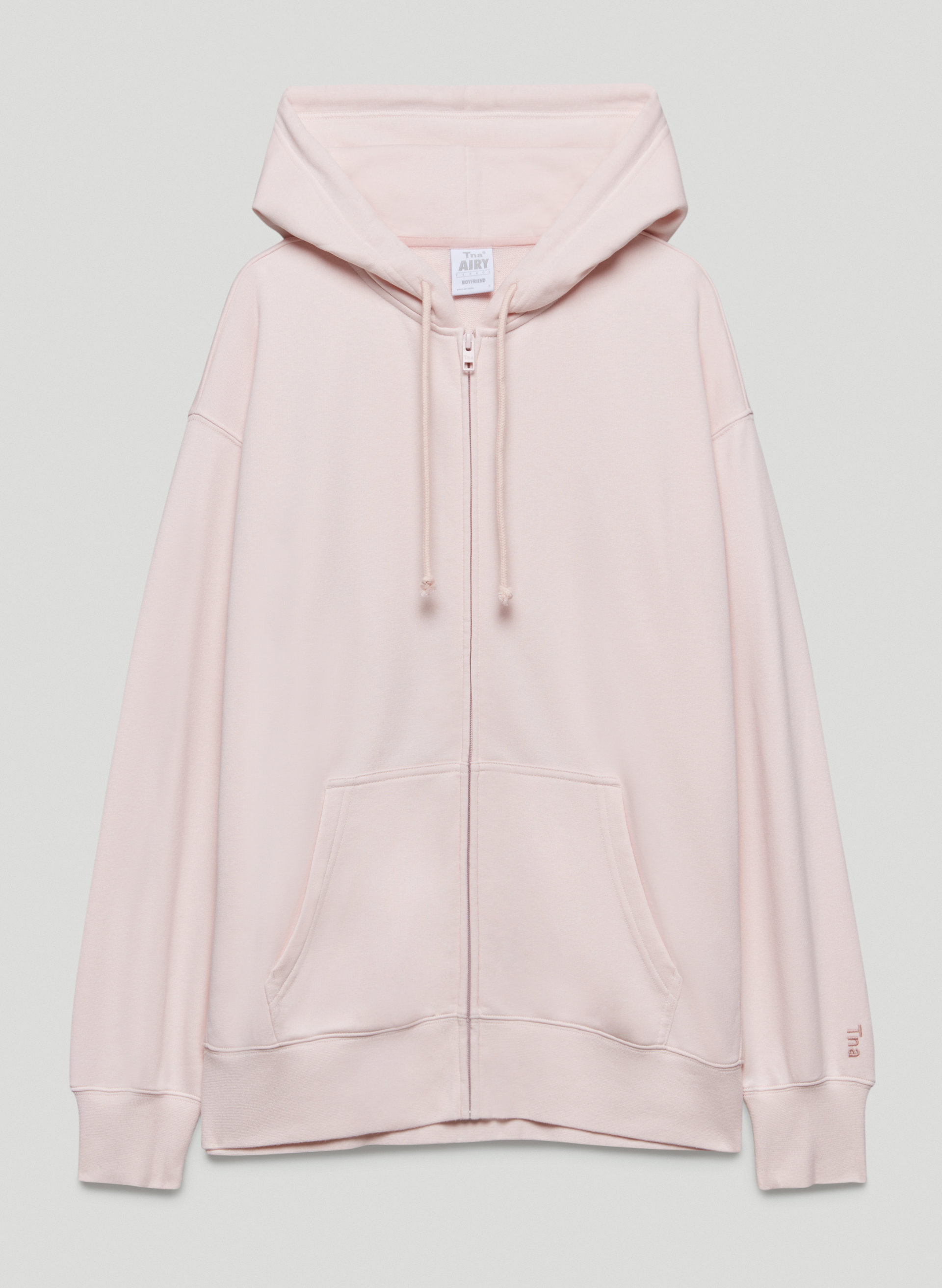 Airy Fleece Boyfriend Zip-Up Hoodie