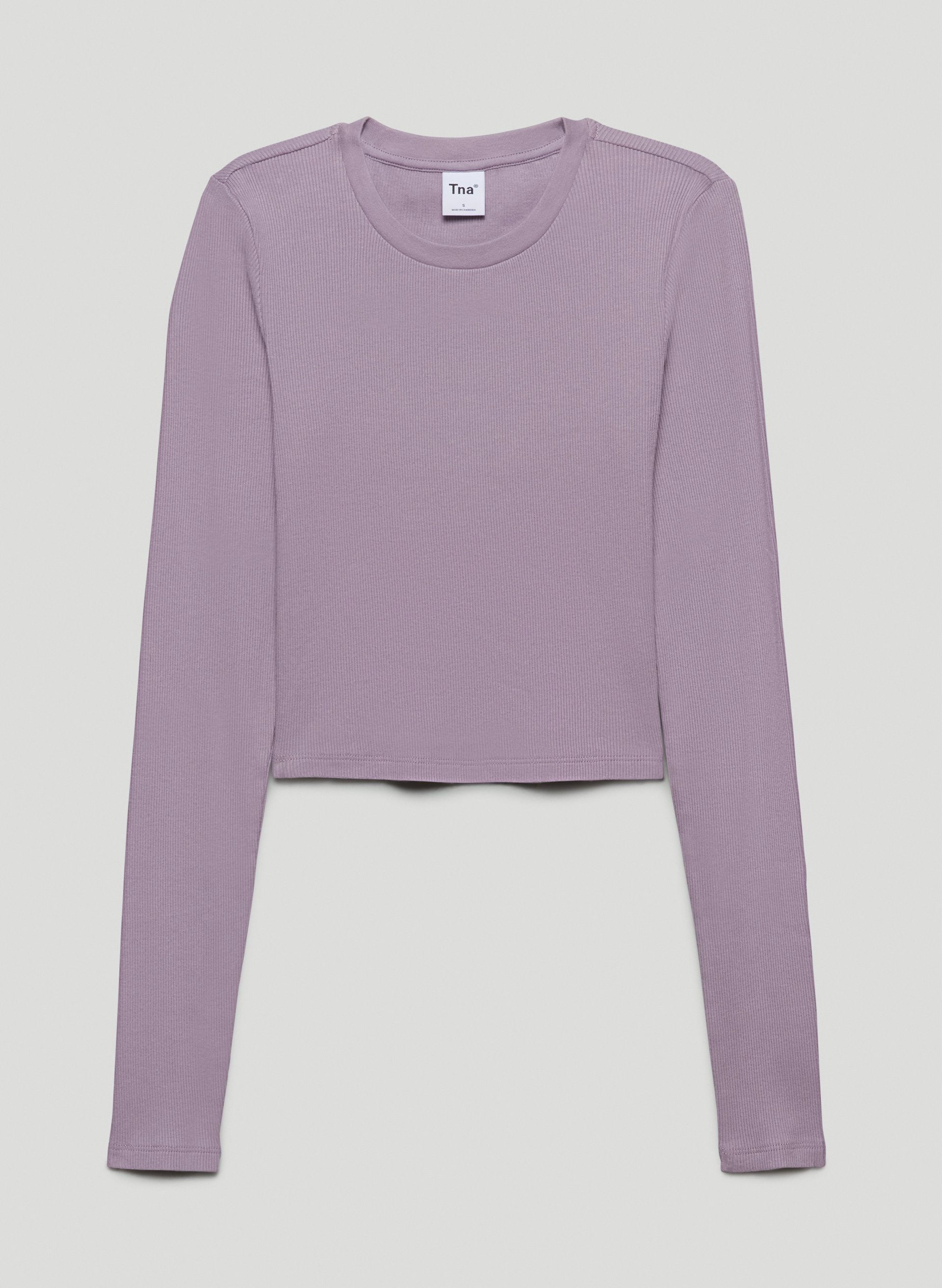 Ribbed Cropped Longsleeve