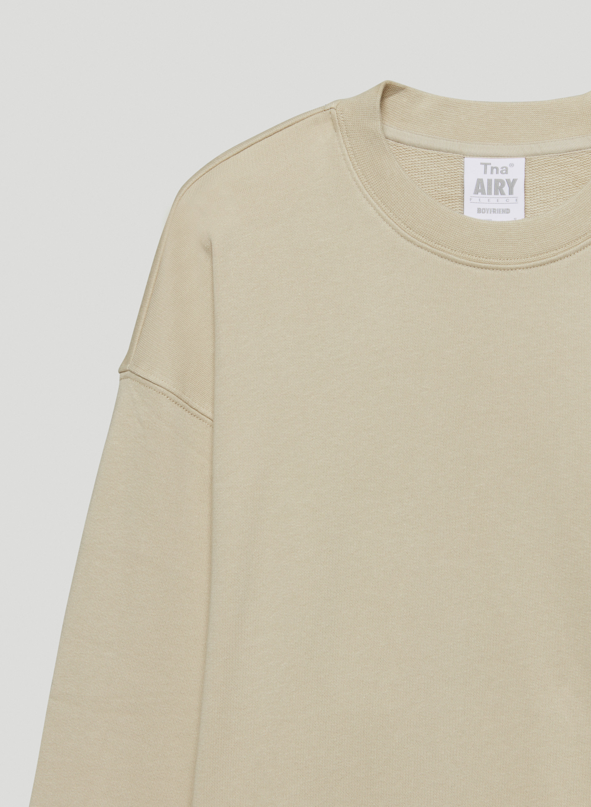 Airy Fleece Boyfriend Crew Sweatshirt