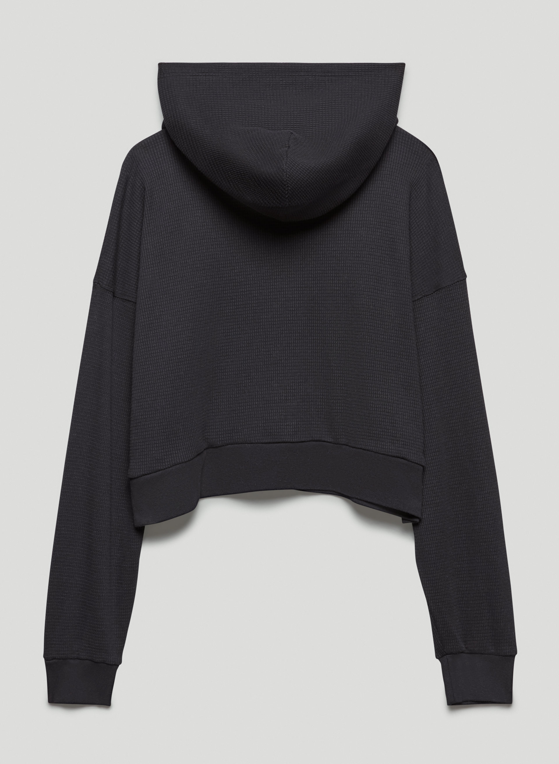 Boxy Thermal Zip Hoodie