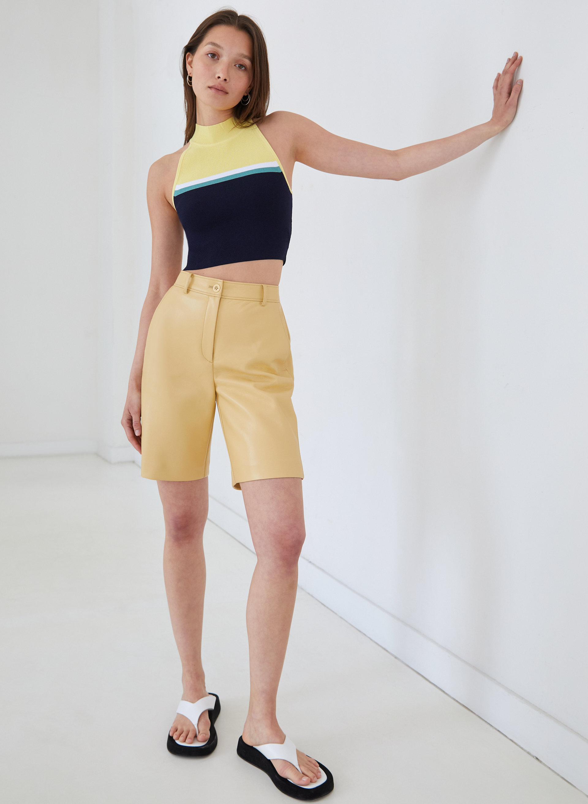 Sculpt Knit Halter Top