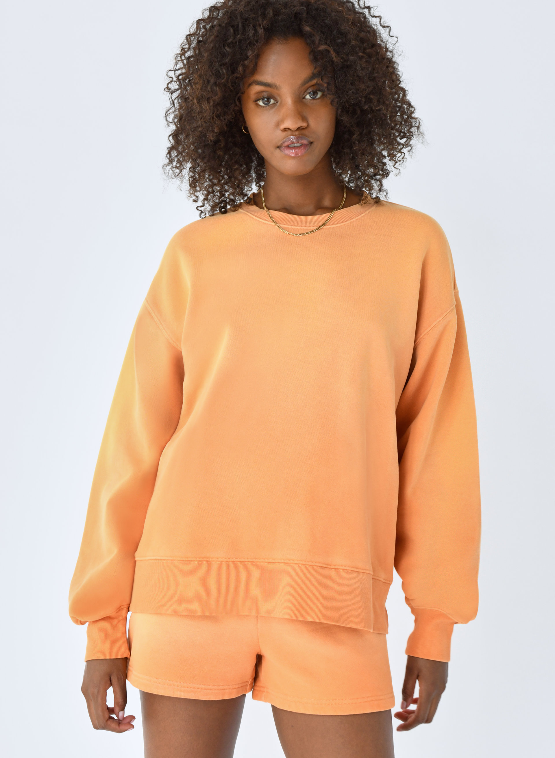 Cozy Fleece Boyfriend Crew Sweatshirt