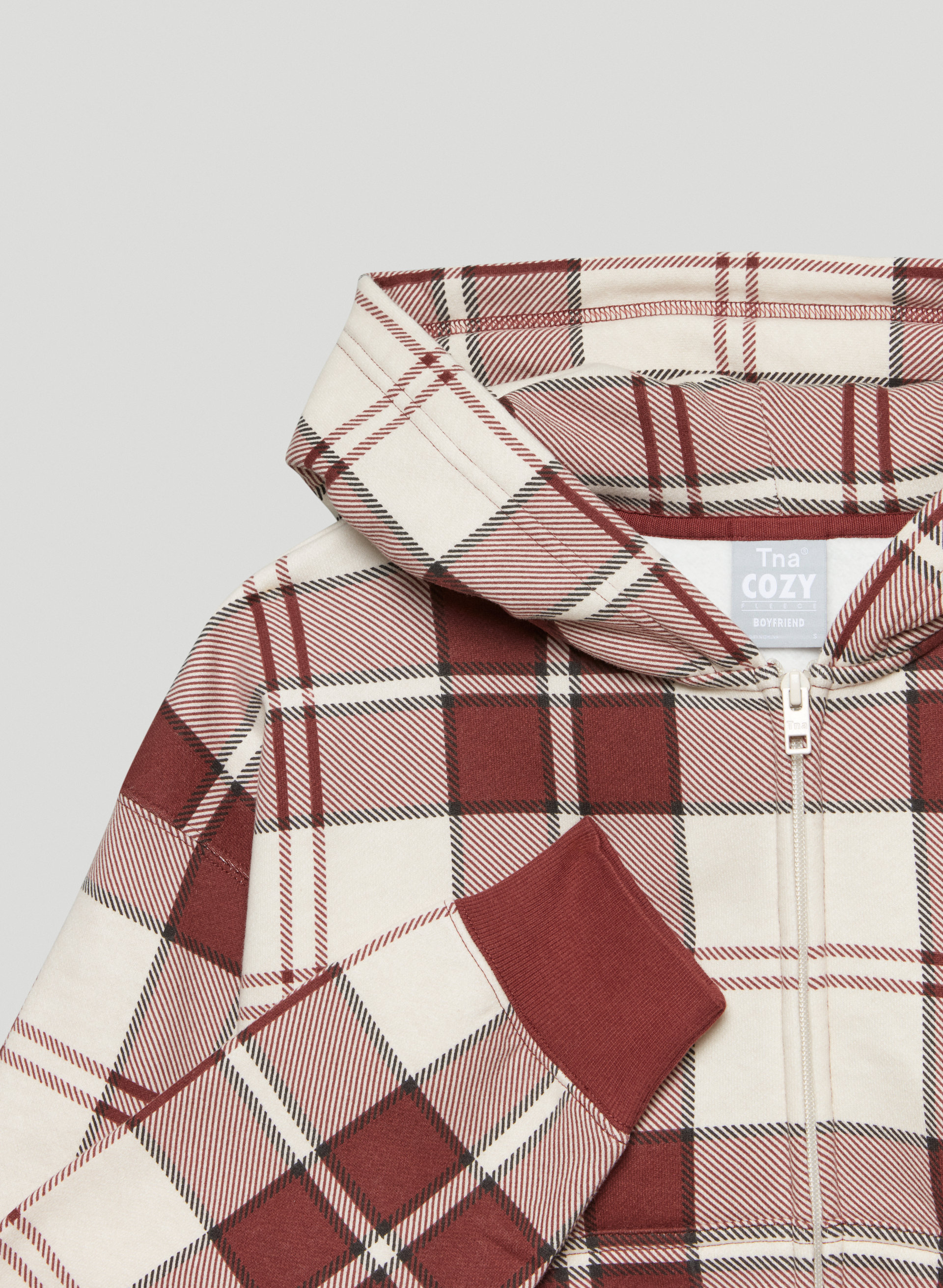 Cozy Fleece Boyfriend Boxy Zip-Up Hoodie