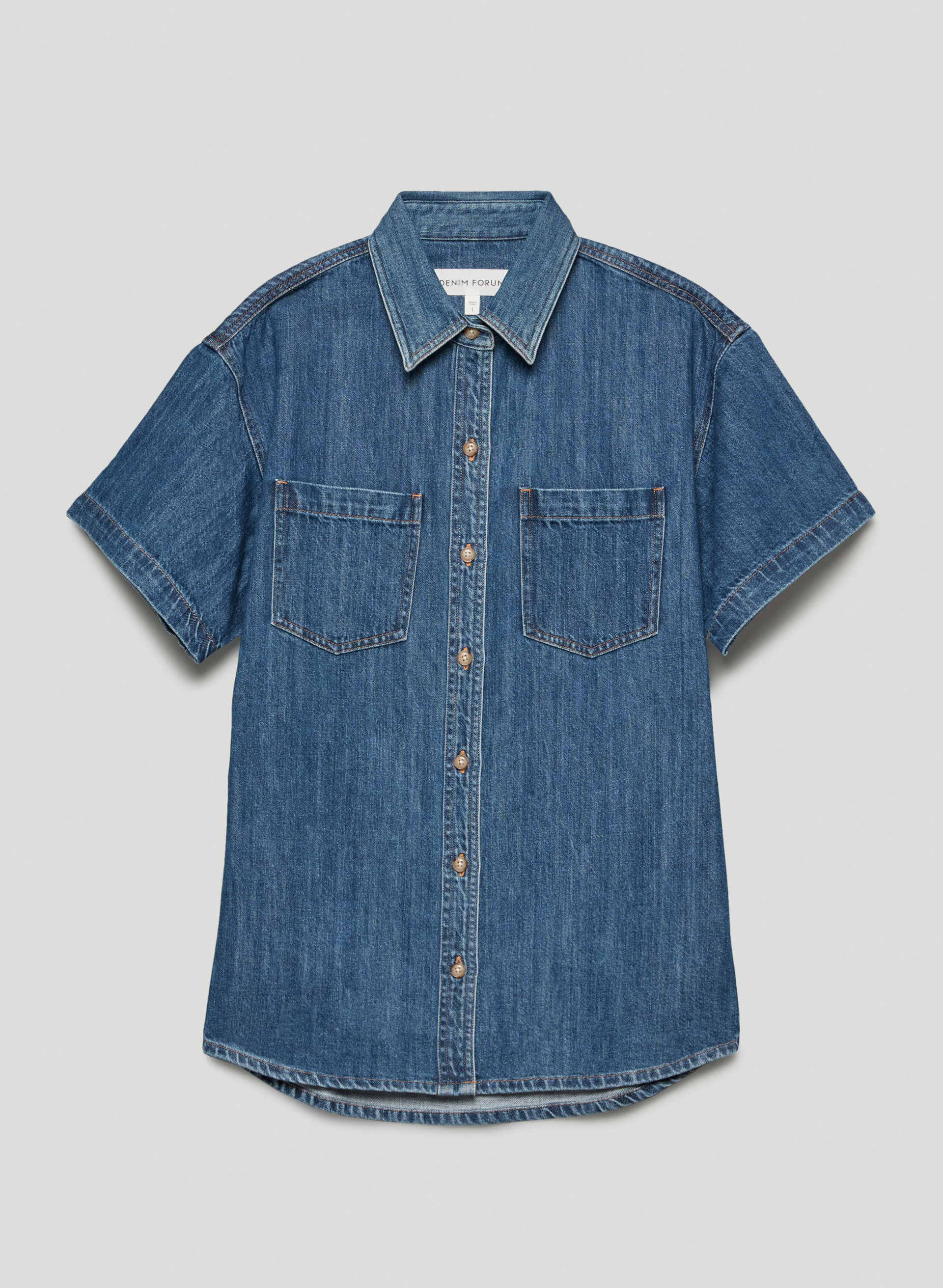 The '90s Short Sleeve Denim Shirt