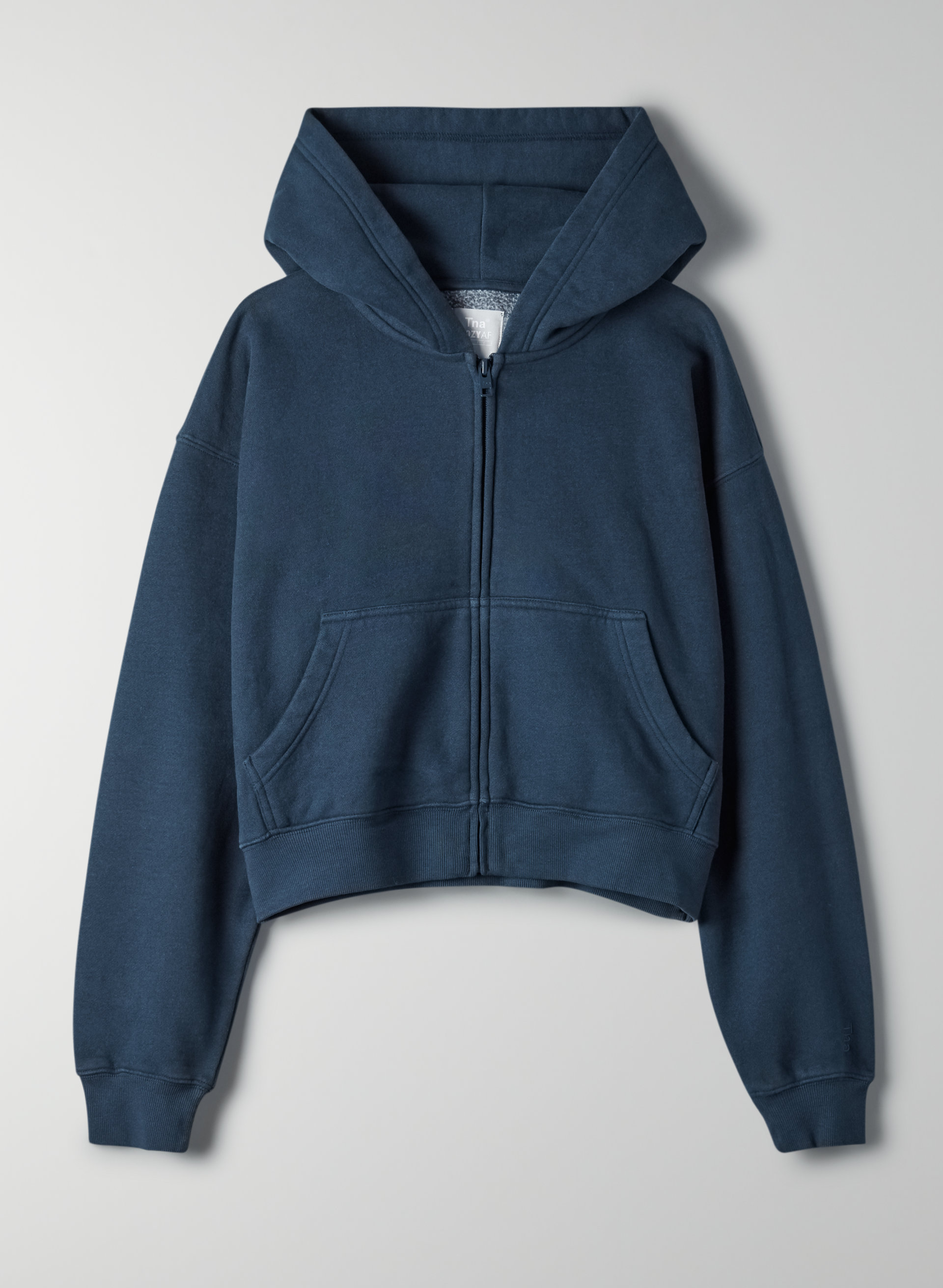 Cozy Fleece Boyfriend Boxy Zip-Up Hoodie