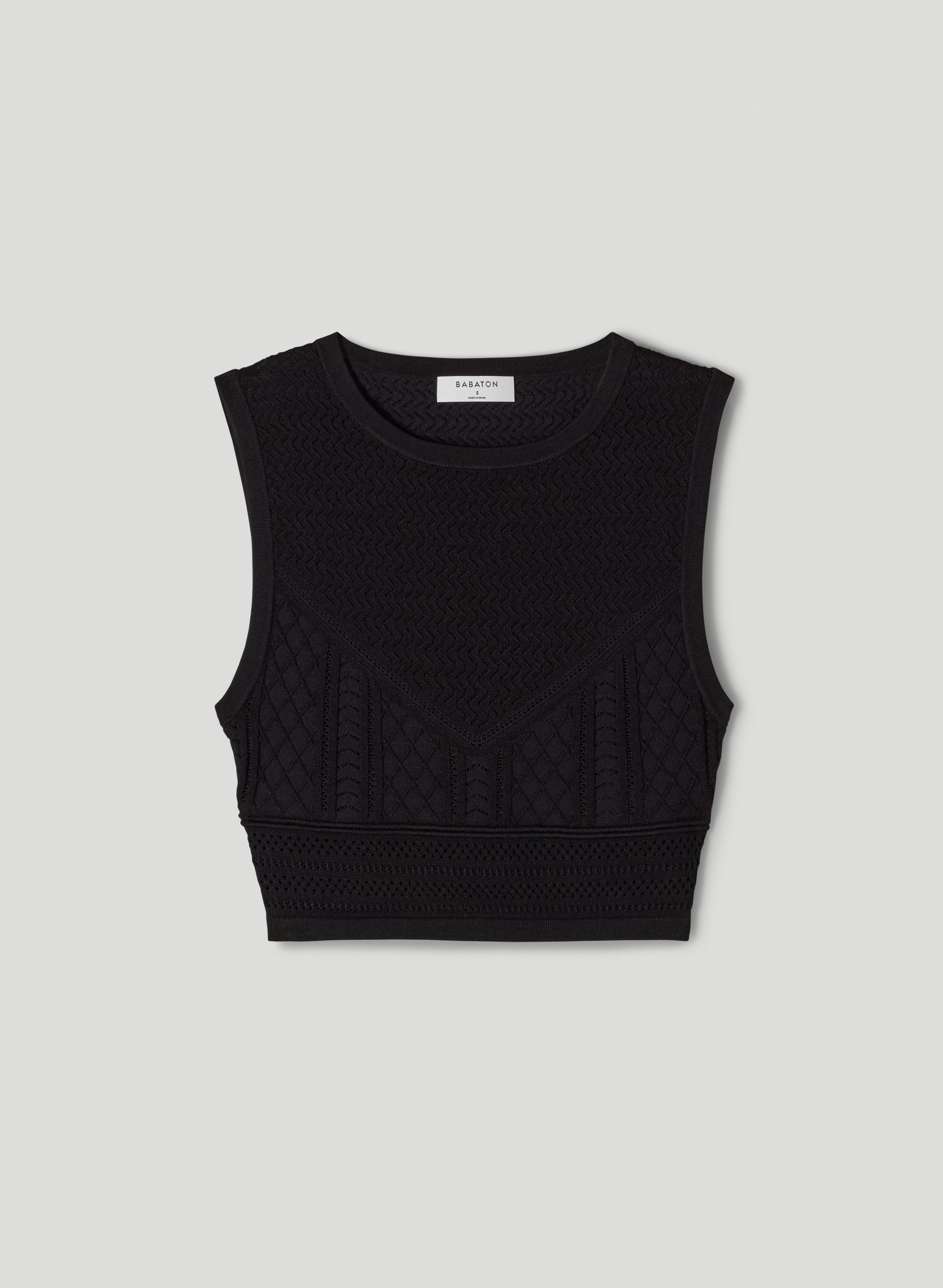 Pointelle Cropped Tank