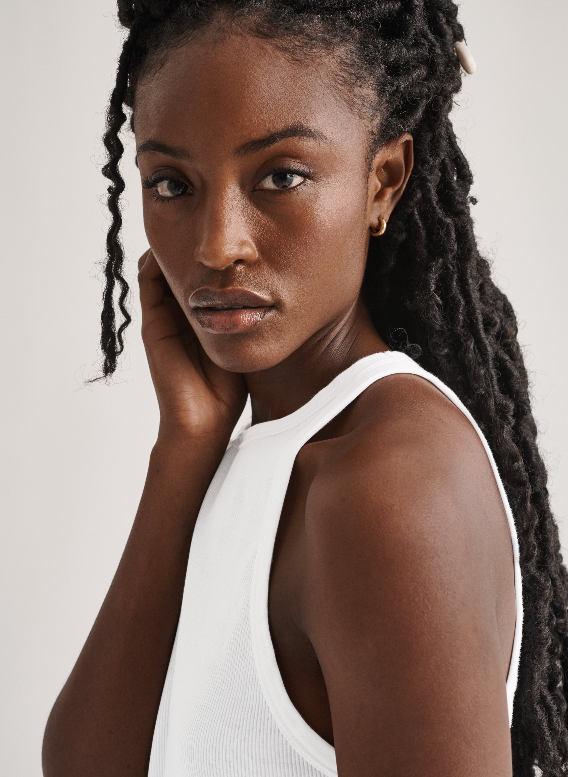 The Lola High Neck Ribbed Tank