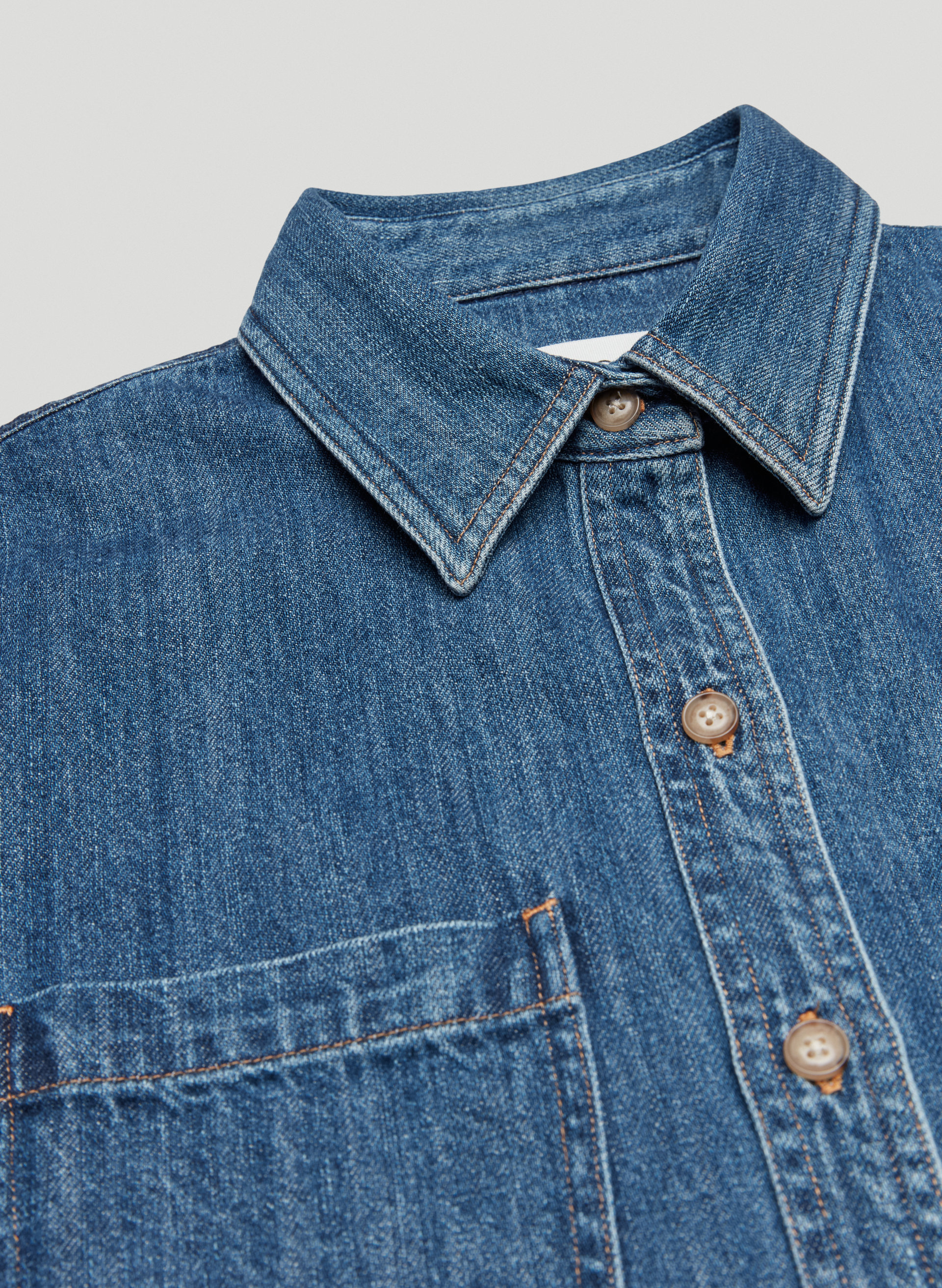 The '90s Short Sleeve Denim Shirt