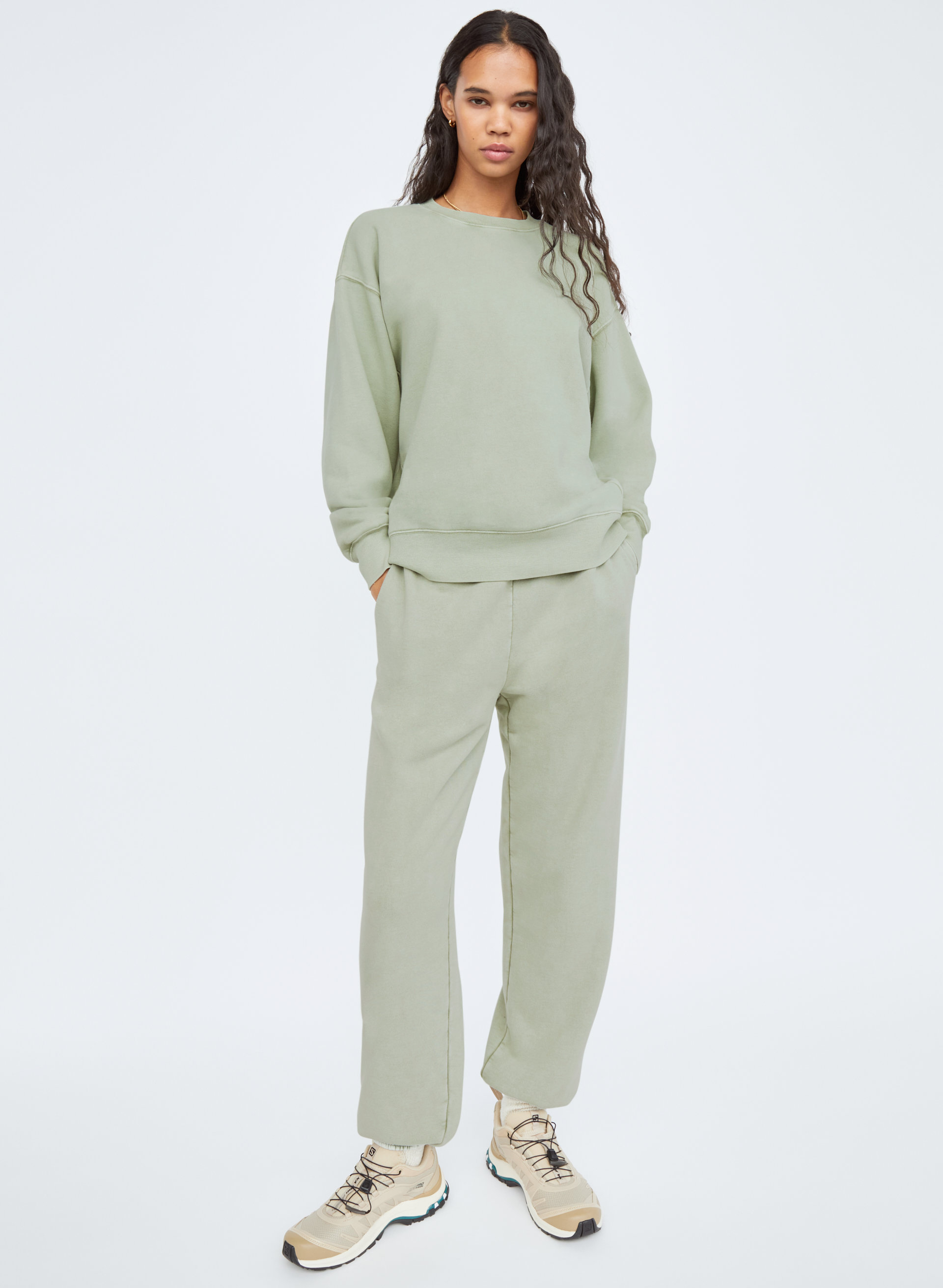 New Cozy Fleece Boyfriend Crew Sweatshirt