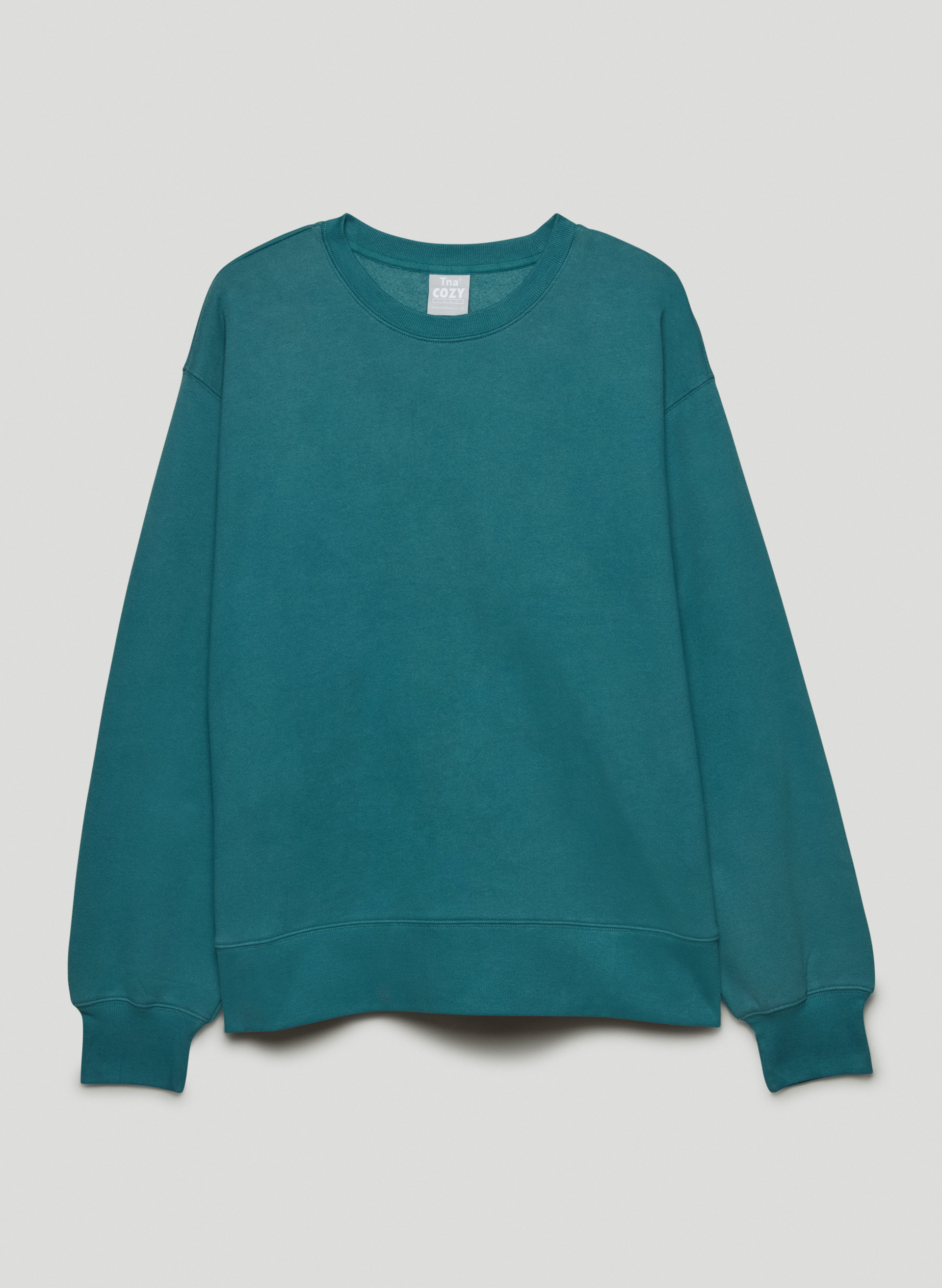 Cozy Fleece Boyfriend Crew Sweatshirt