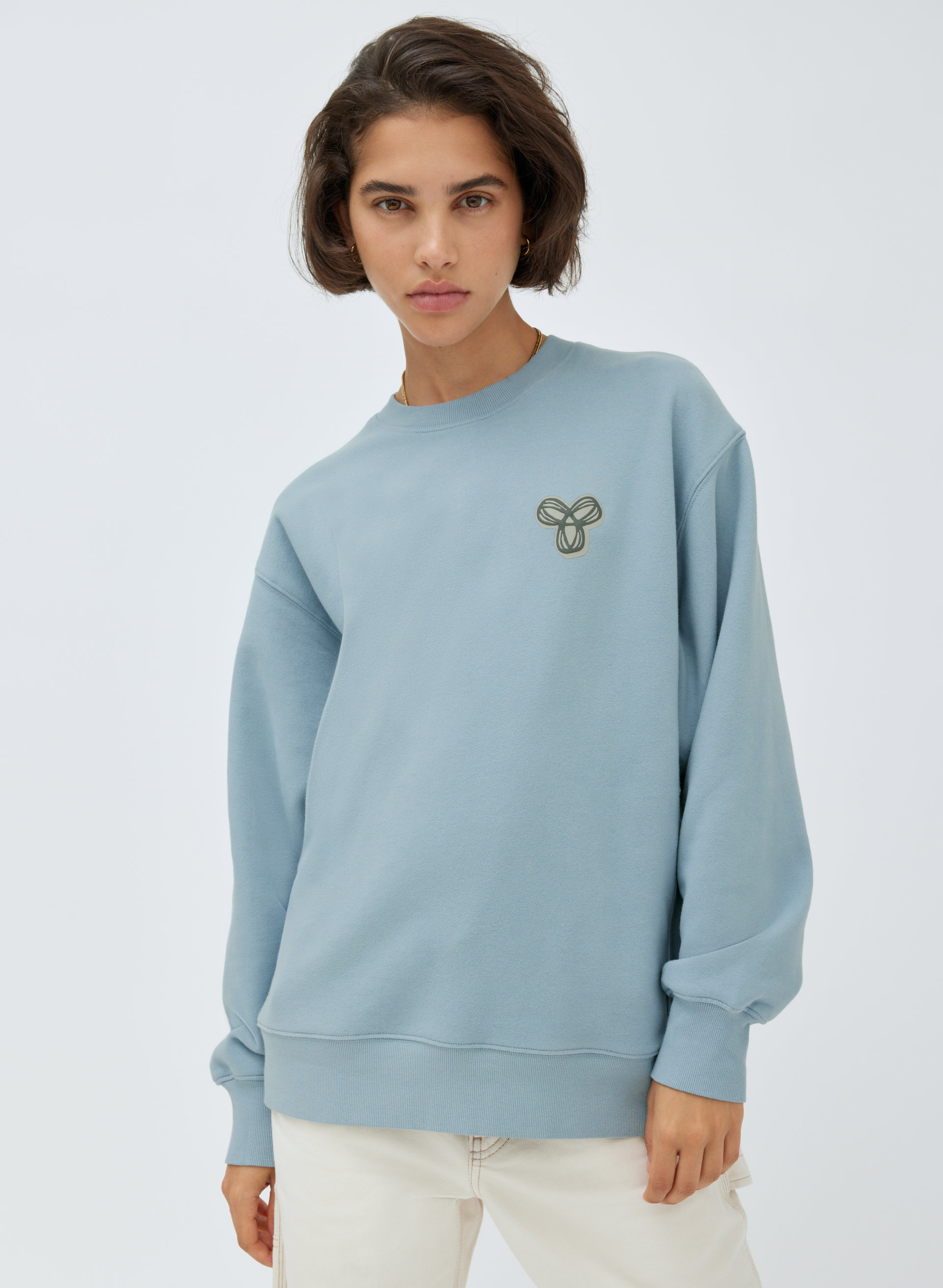 New Cozy Fleece Boyfriend Crew Sweatshirt