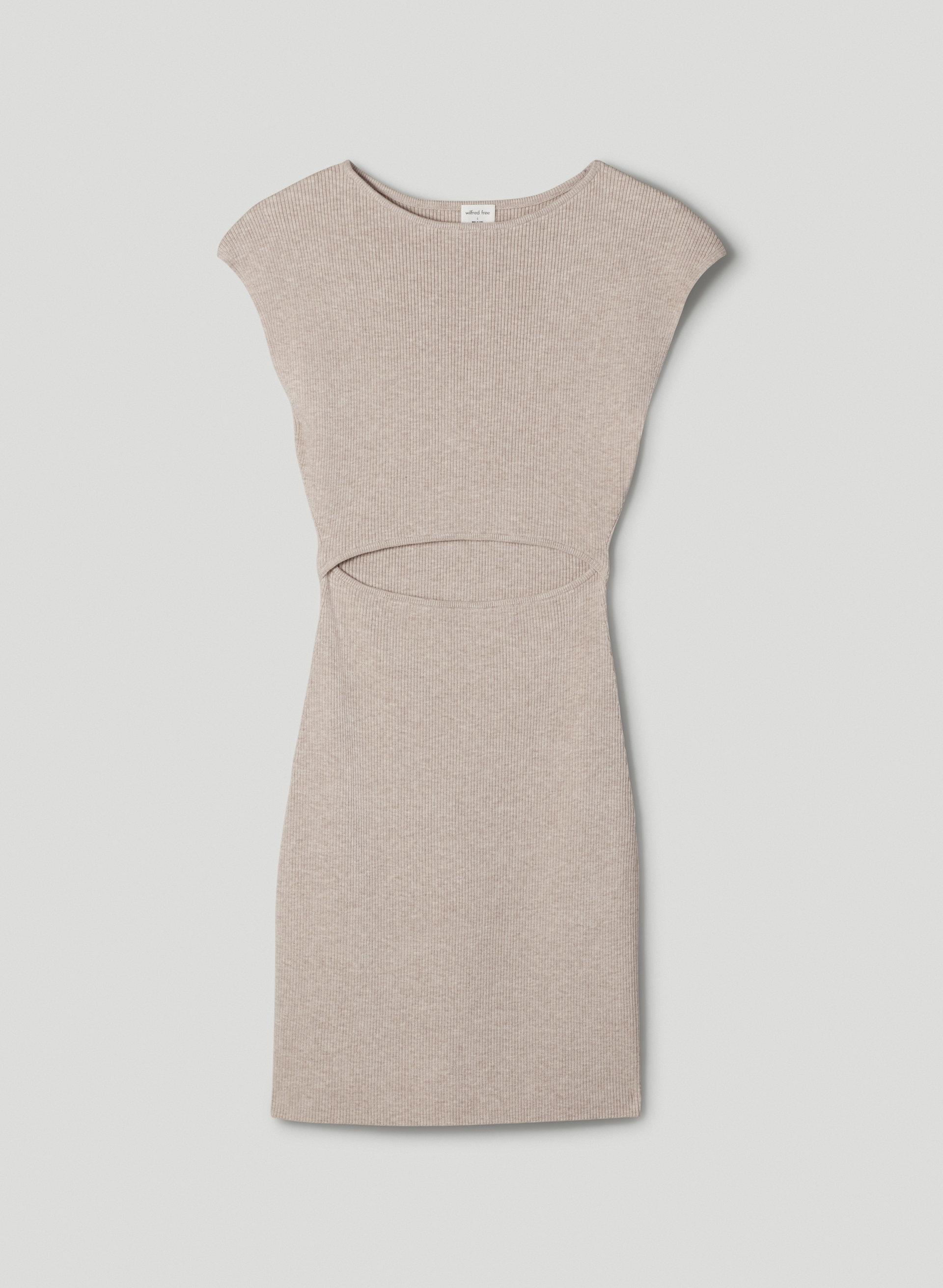 Cut-Out Knit Mini Dress