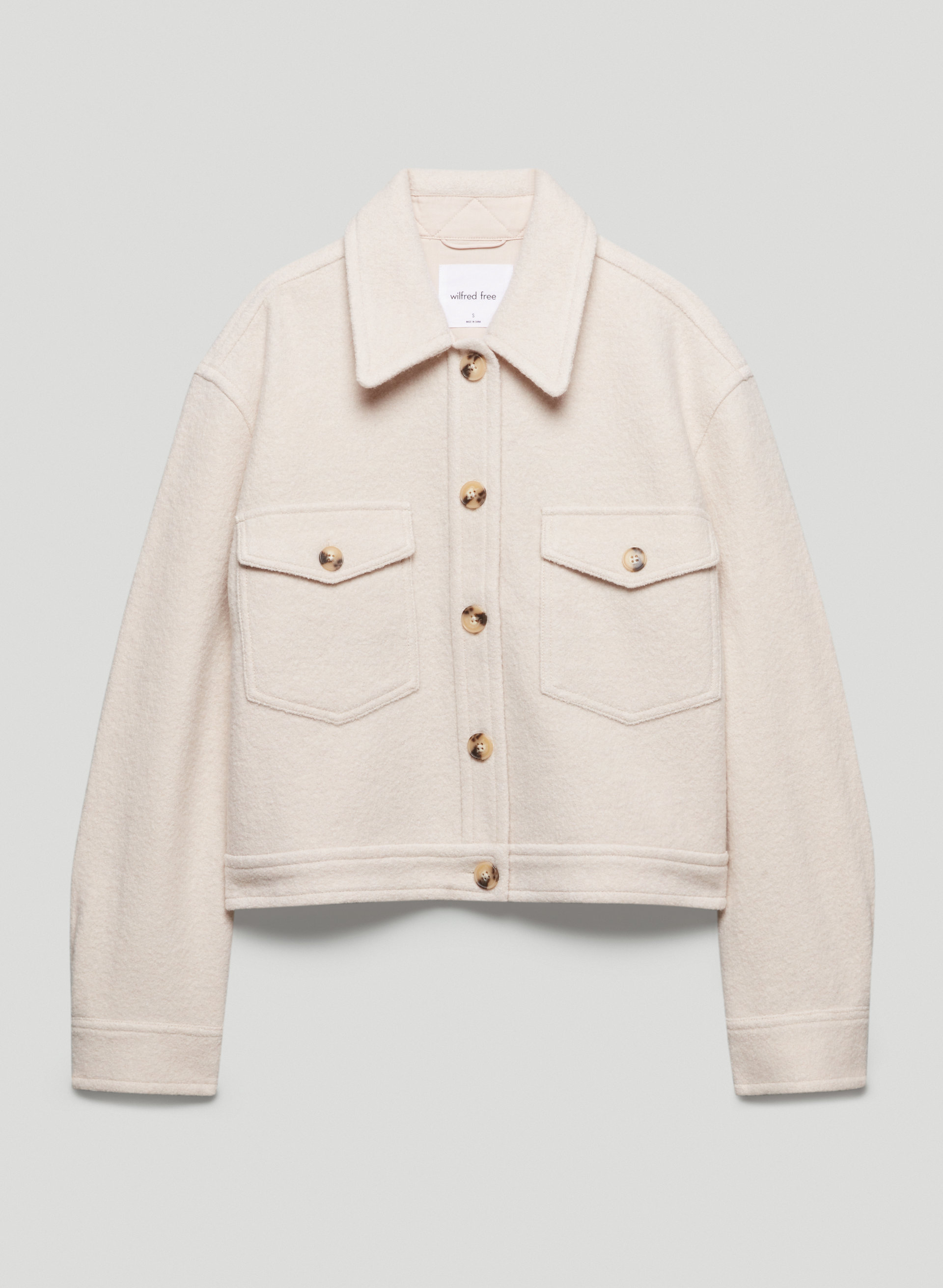 The Ganna Cropped Shirt Jacket