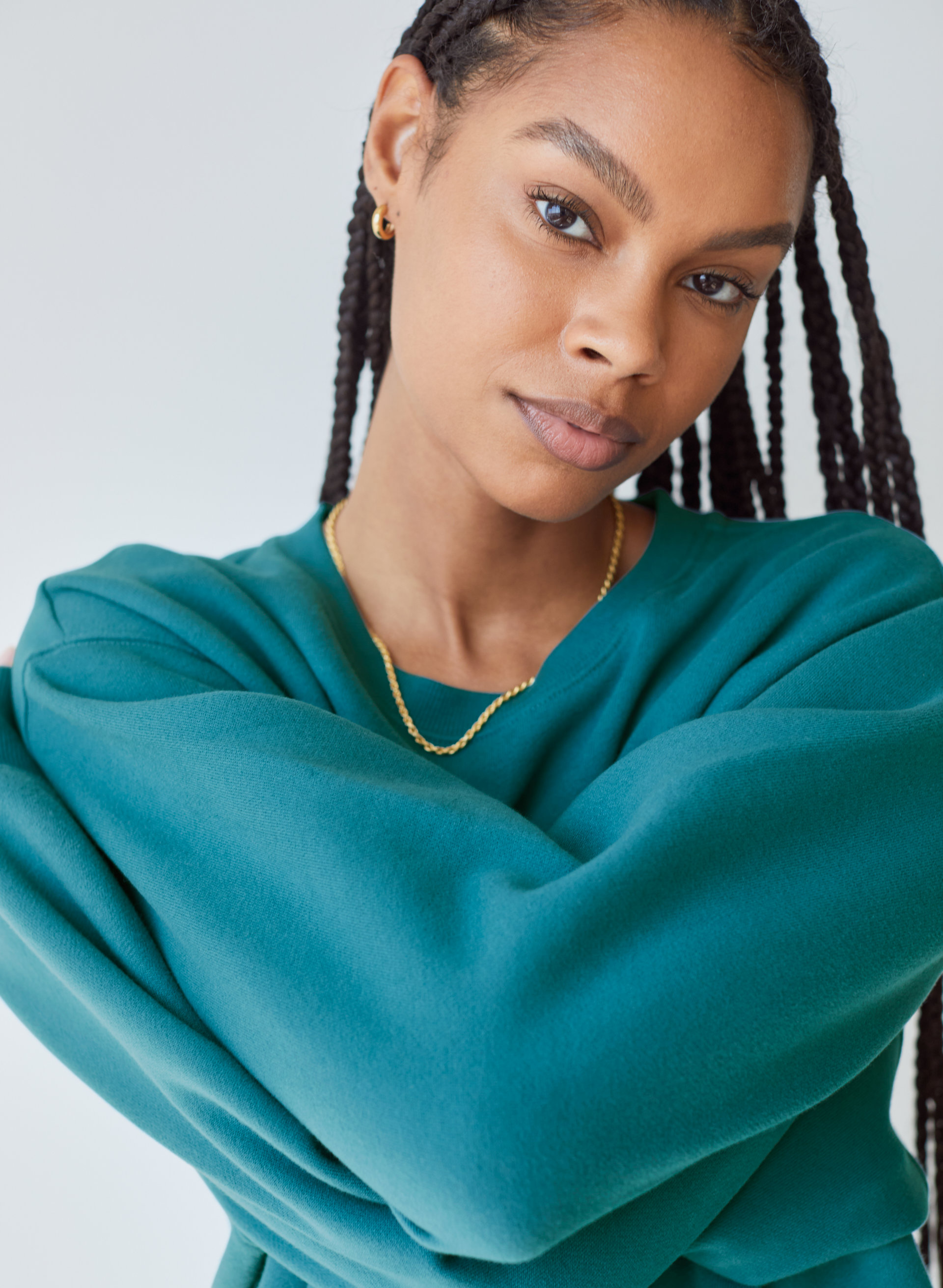 Cozy Fleece Boyfriend Crew Sweatshirt